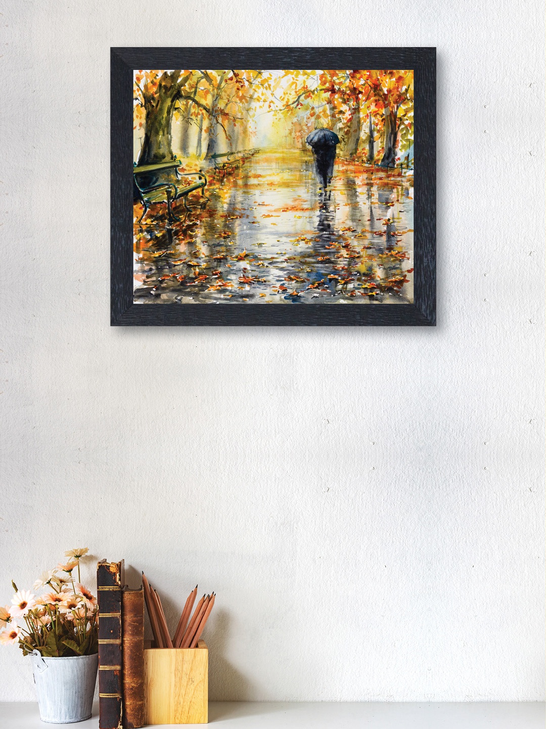 

nest ART Yellow & Blue Synthetic Wood Wall Art, Multi