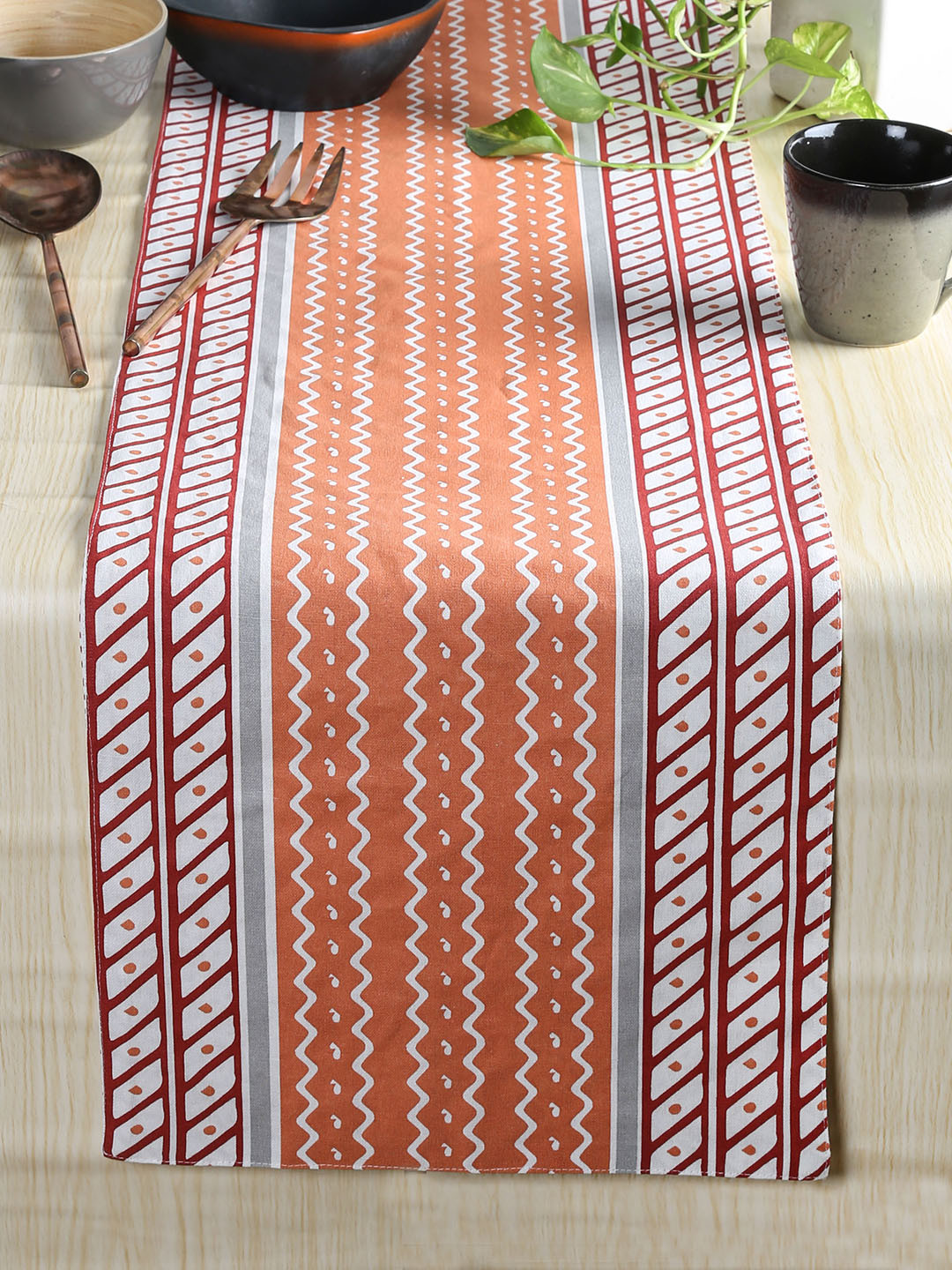 

House This Multicoloured Printed Table Runner, Multi