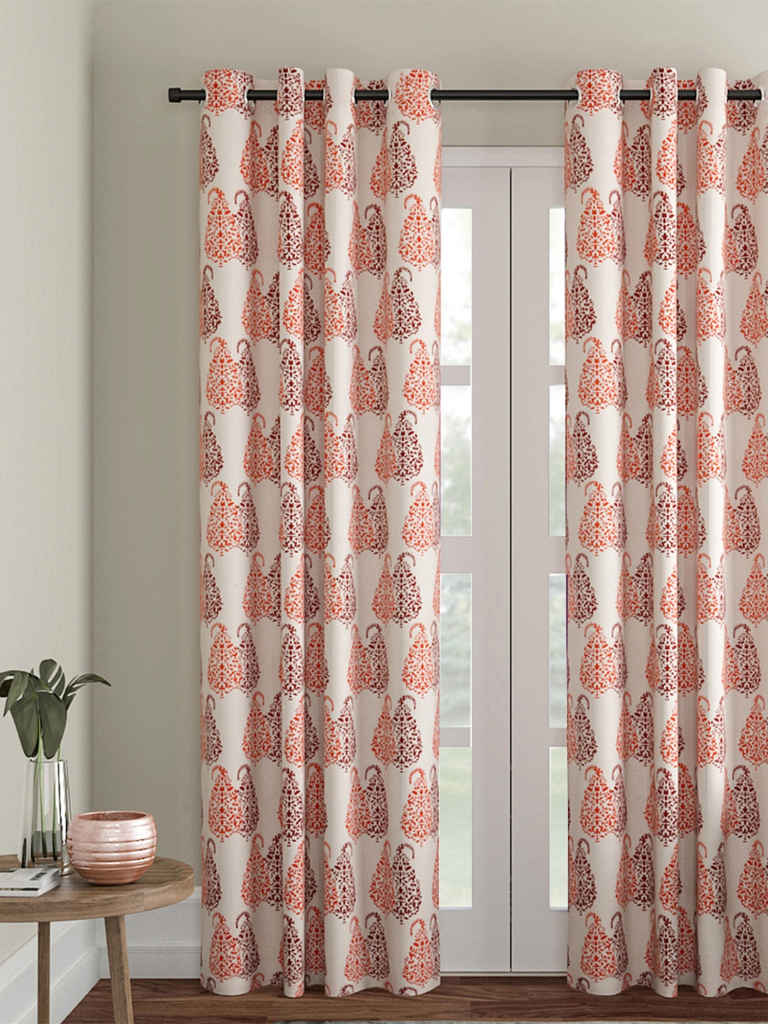 

Soumya White Set of Single Long Door Curtains