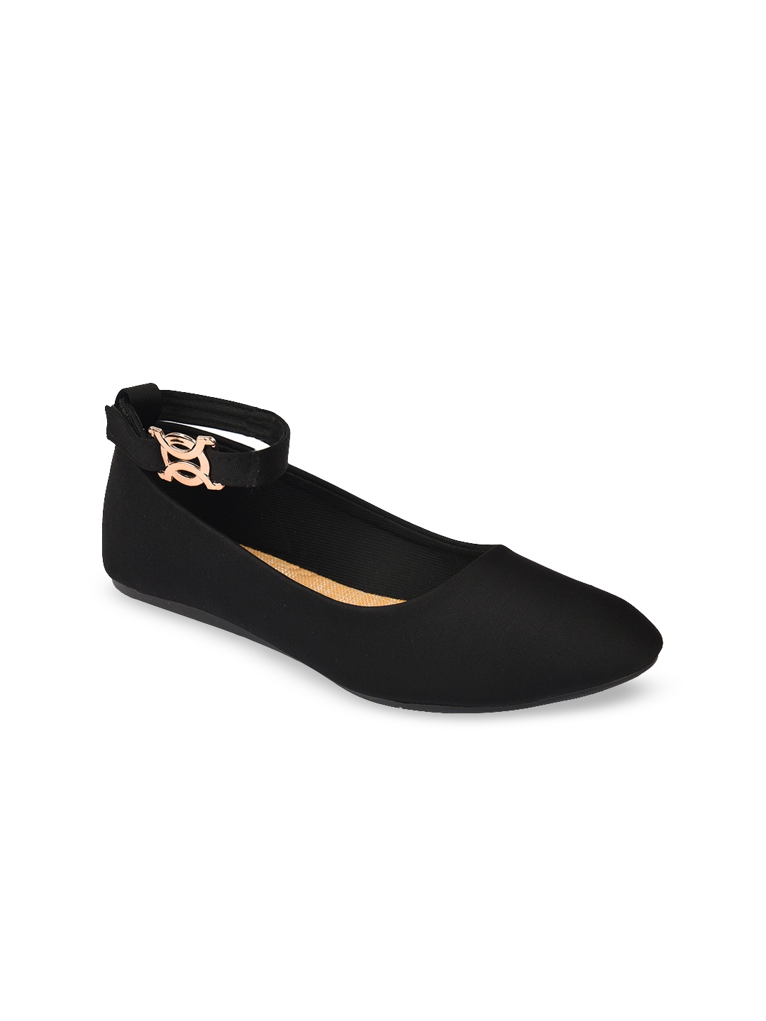 

WOMENS BERRY Women Black Solid Ballerinas