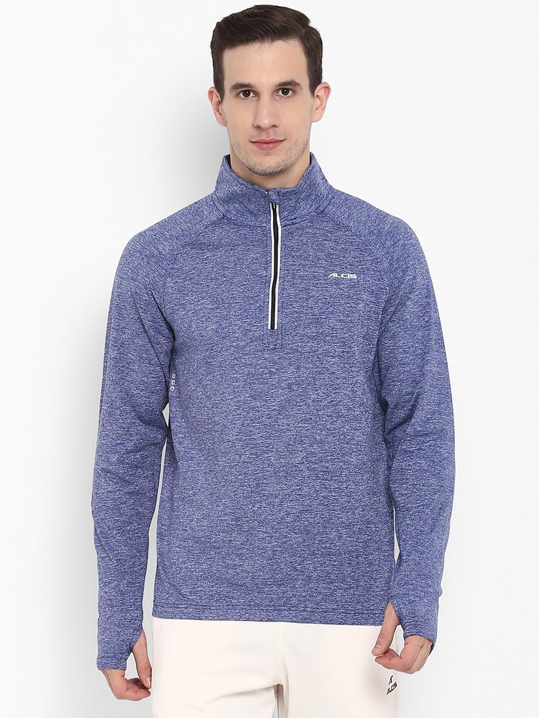 

Alcis Men Blue Solid AntiStatix Rapid Dry Sweatshirt