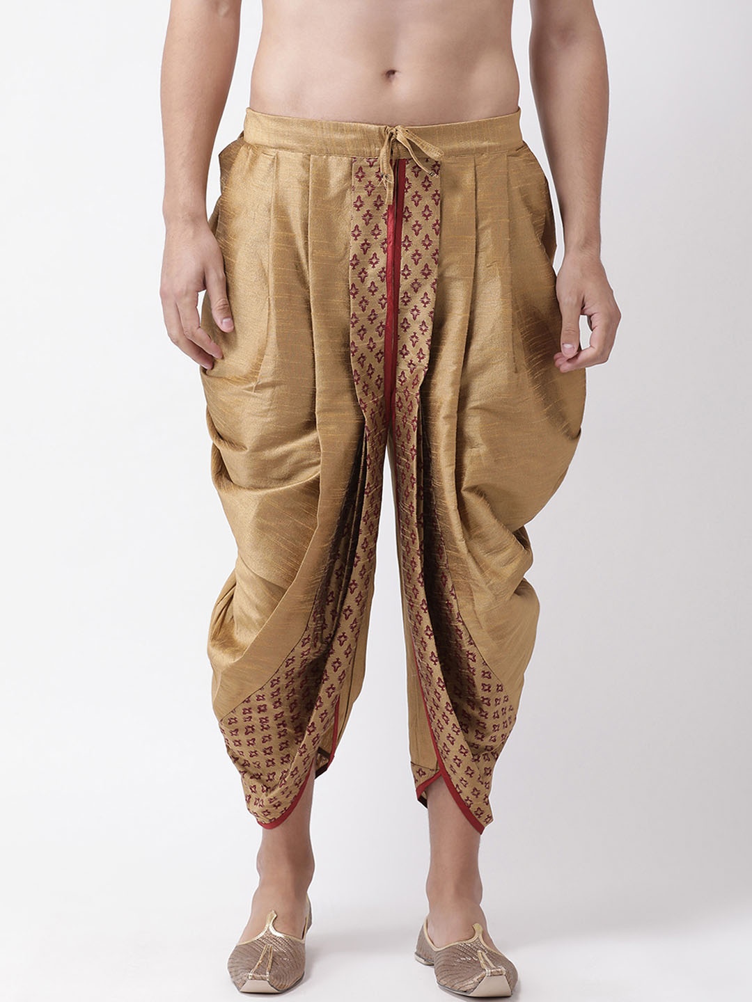 

DEYANN Men Brown Printed Dhoti