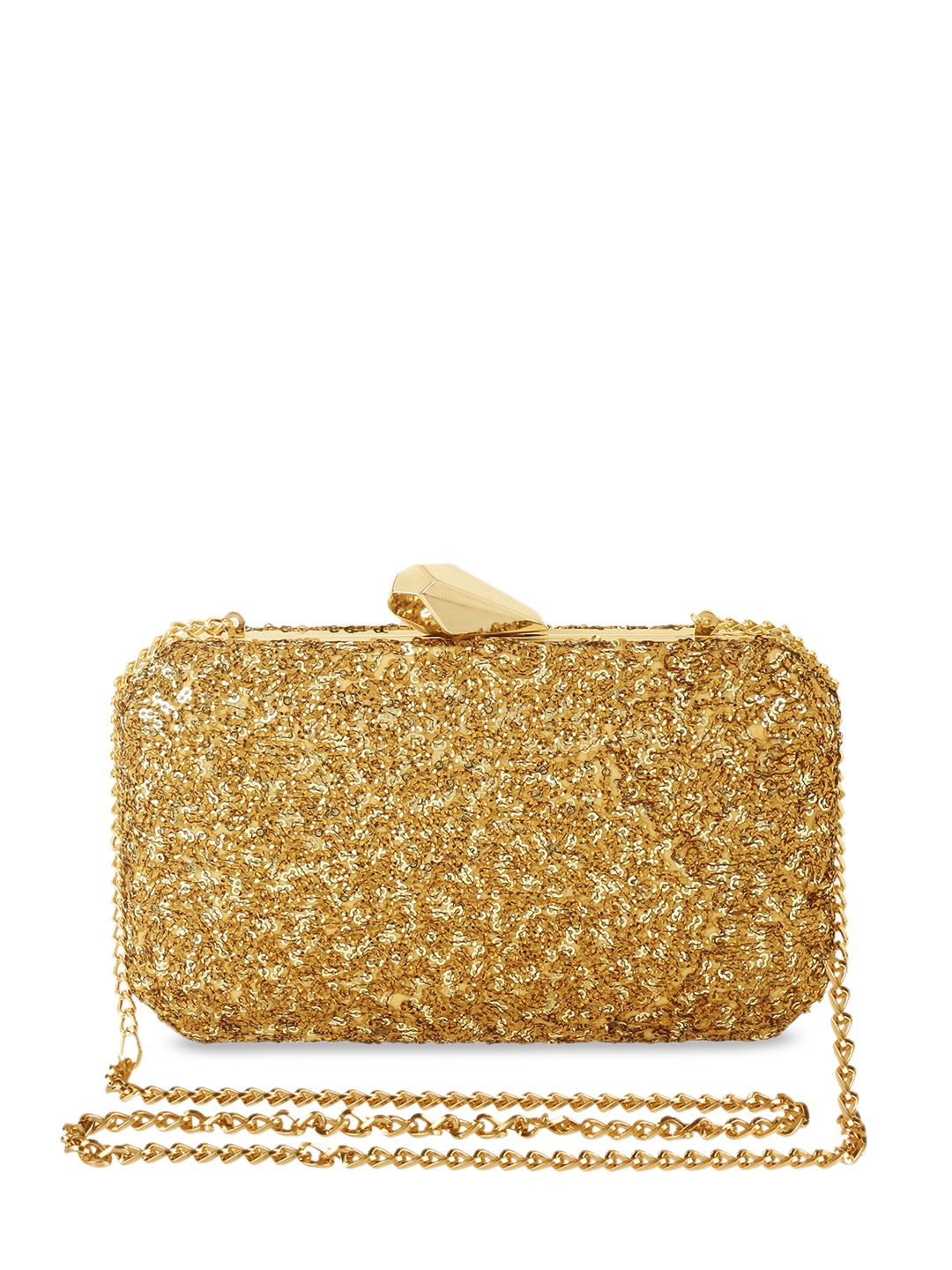 

Vdesi Gold-Toned Embellished Clutch