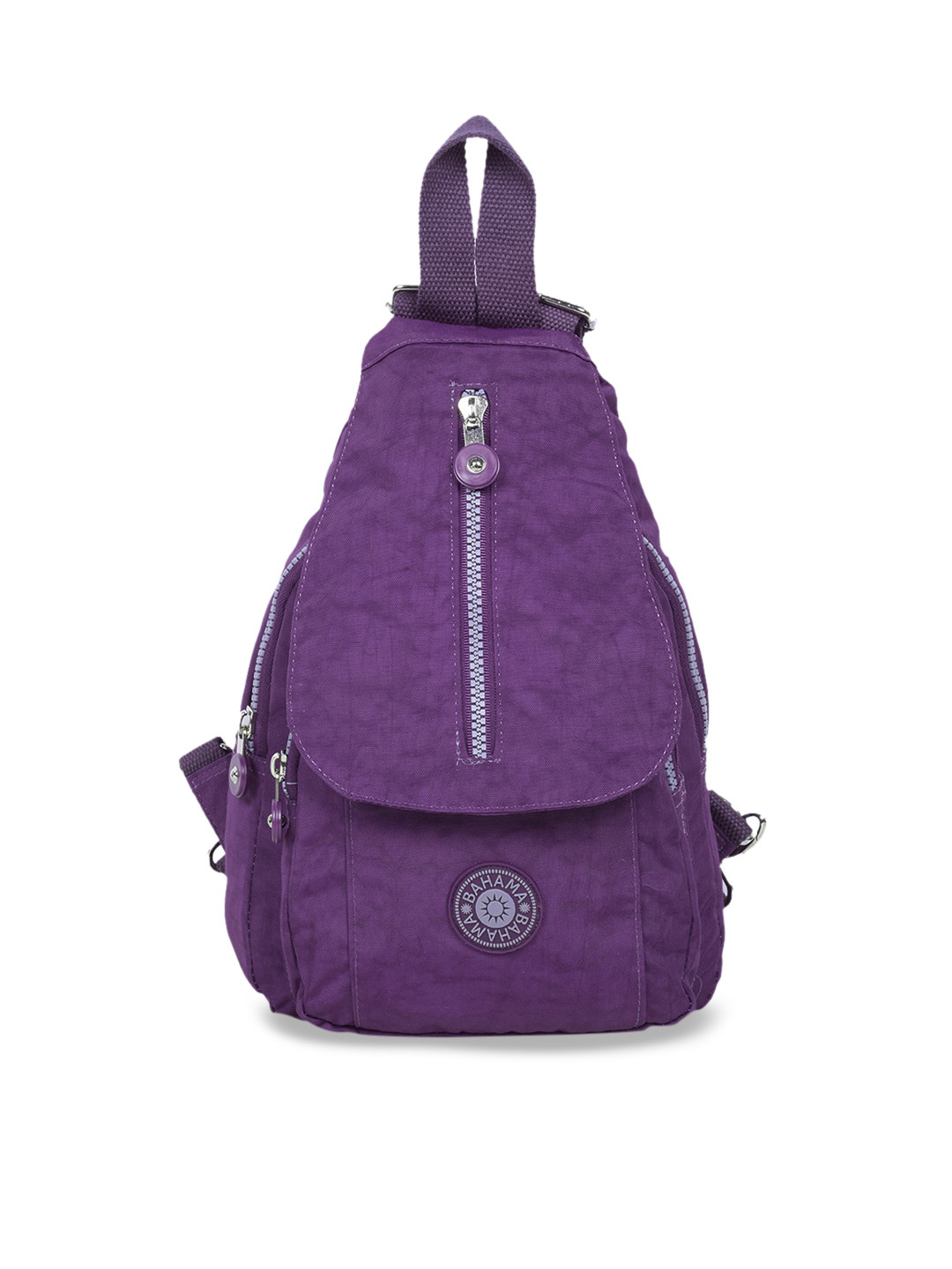 

BAHAMA Crinkle Unisex Purple Solid Backpack