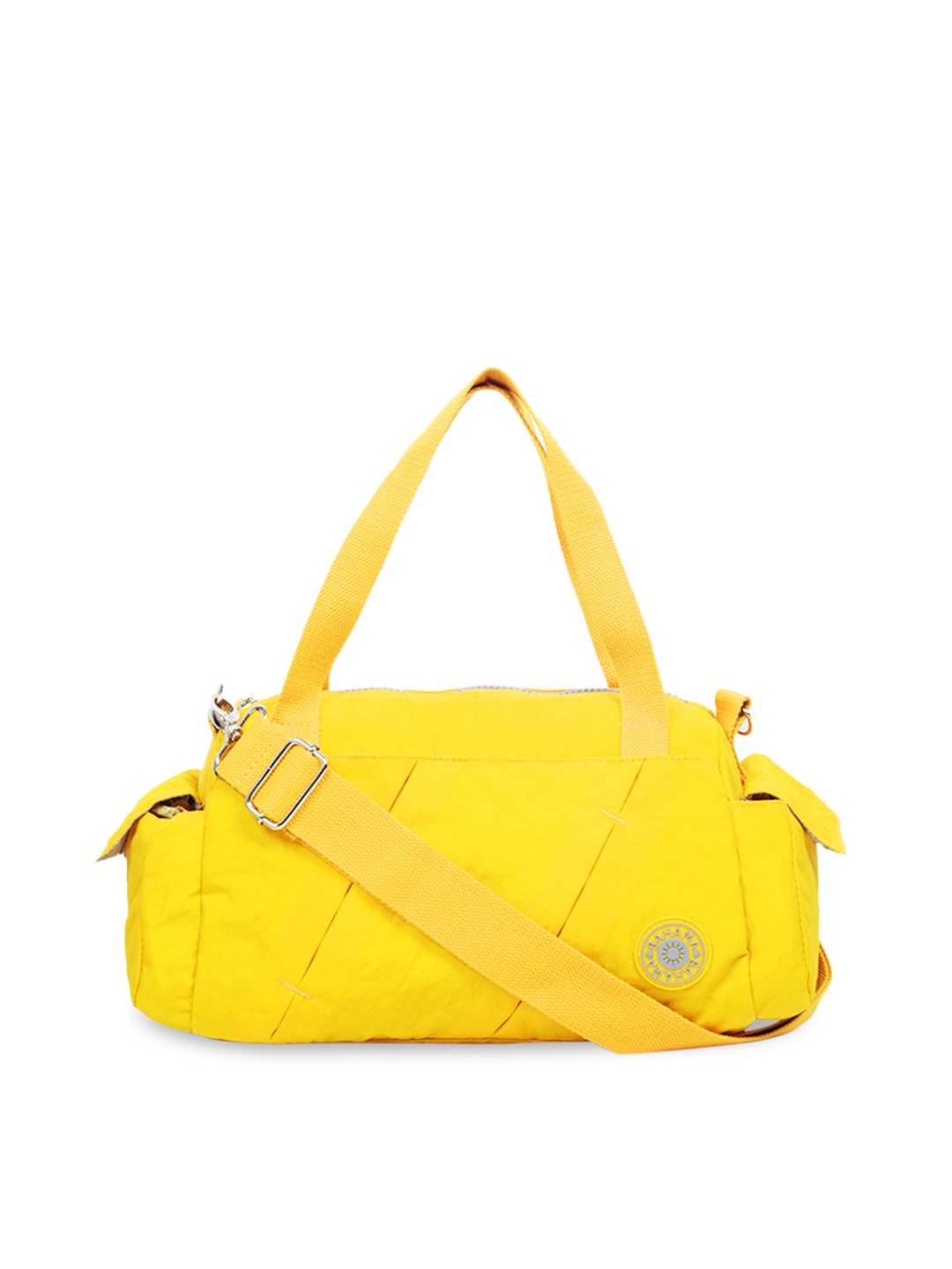 BAHAMA Crinkle Yellow Solid Handheld Bag