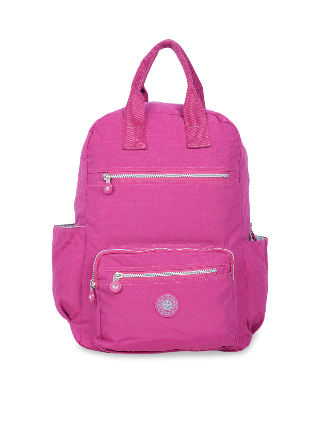 

BAHAMA Crinkle Unisex Pink Solid Backpack