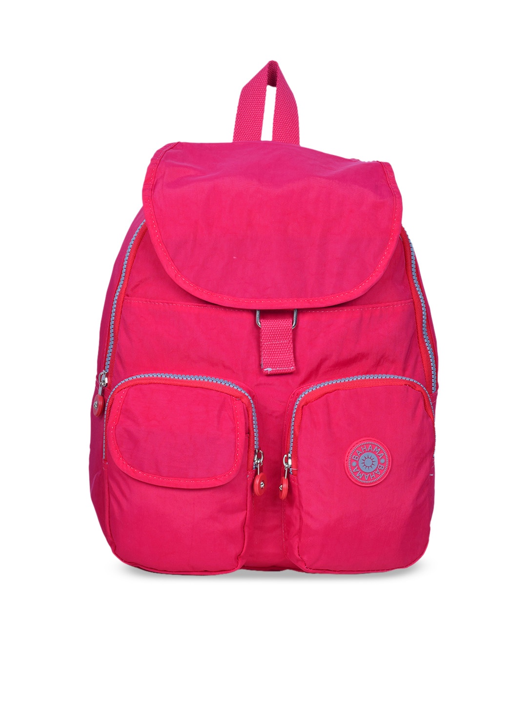 

BAHAMA Crinkle Unisex Fuchsia Red Solid Backpack