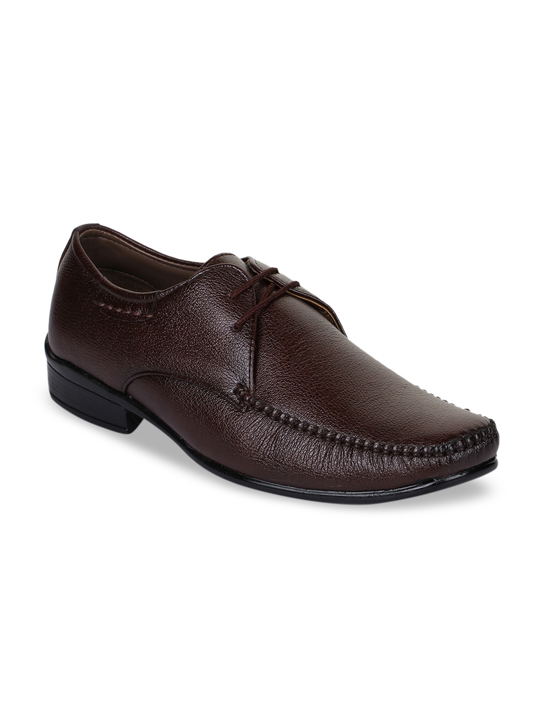 

Bruno Manetti Men Brown Textured Derbys