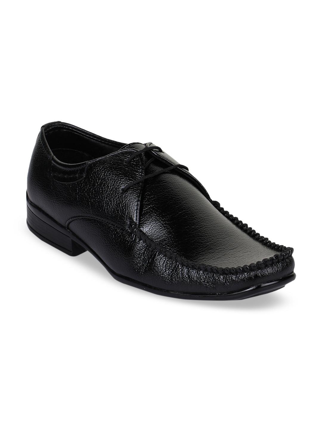

Bruno Manetti Men Black Textured Derbys