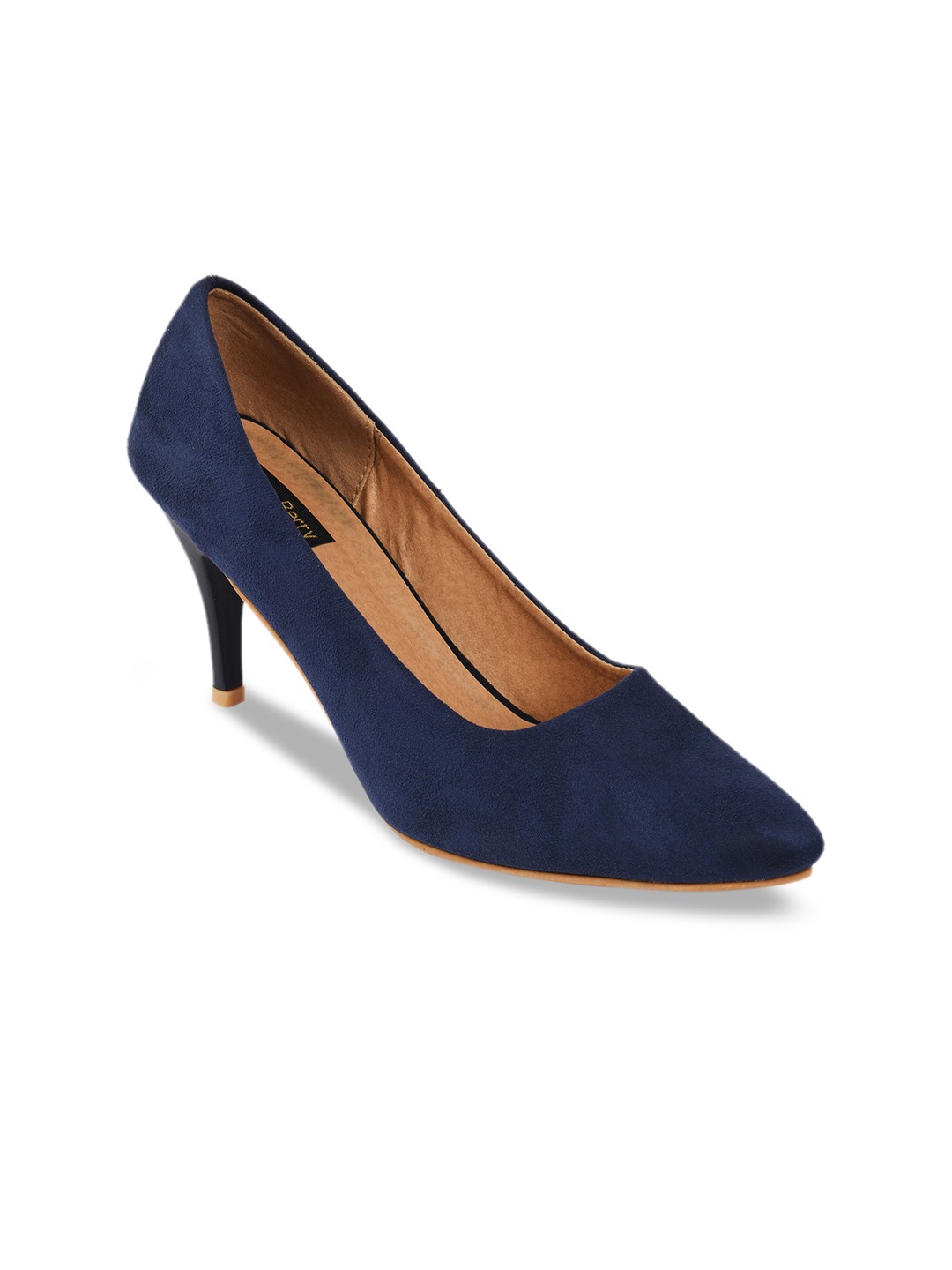 

WOMENS BERRY Women Navy Blue Solid Heels