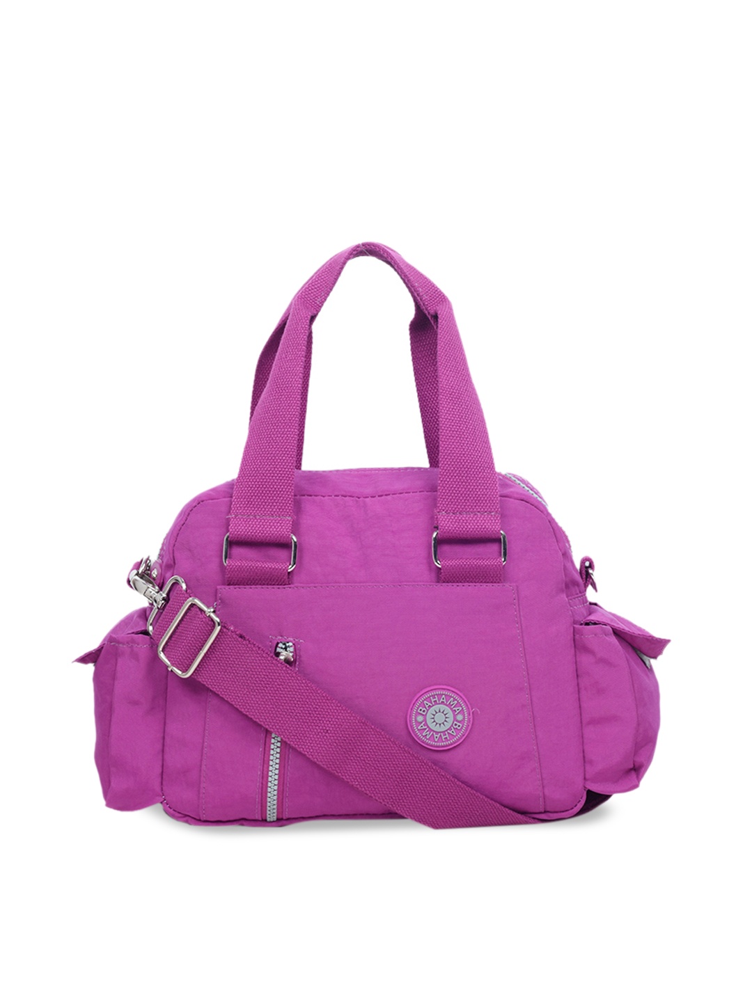 

BAHAMA Crinkle Range Purple Solid Handheld Bag