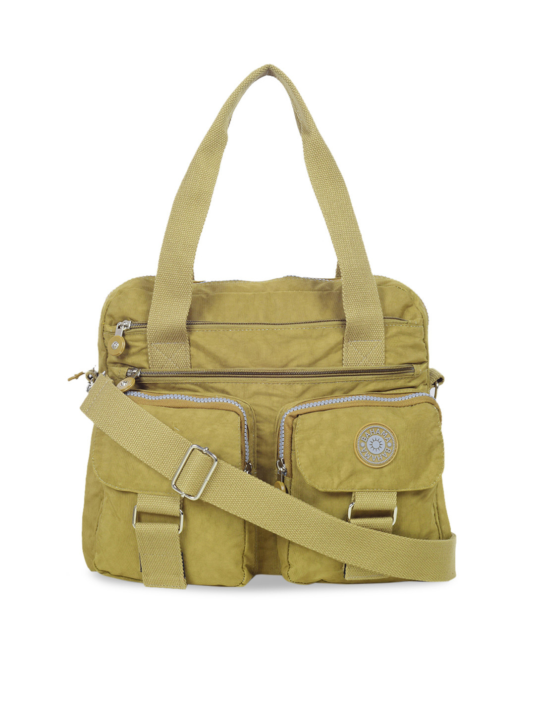 

BAHAMA Crinkle Range Mustard Solid Shoulder Bag