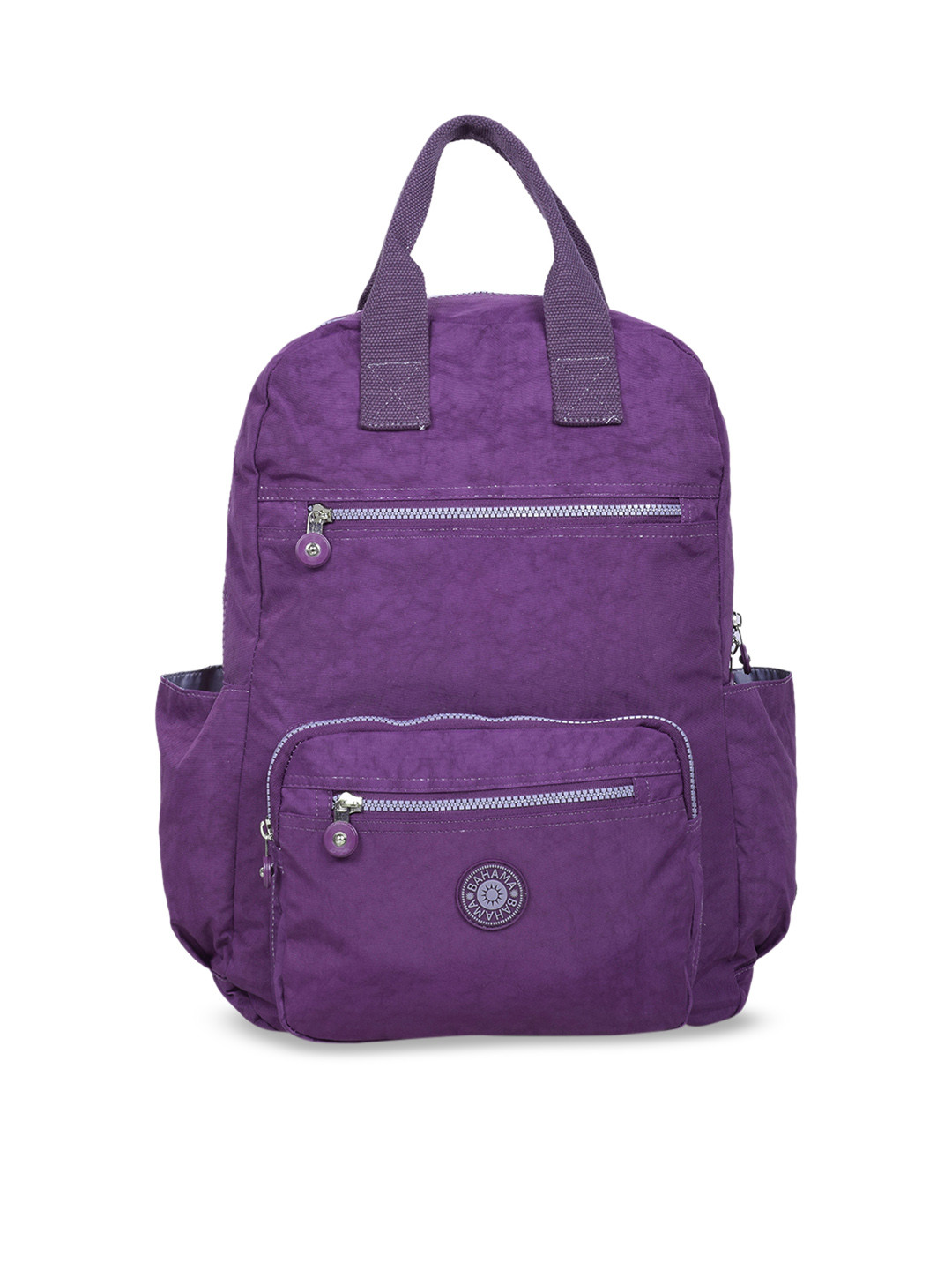 

BAHAMA Crinkle Unisex Purple Solid Backpack