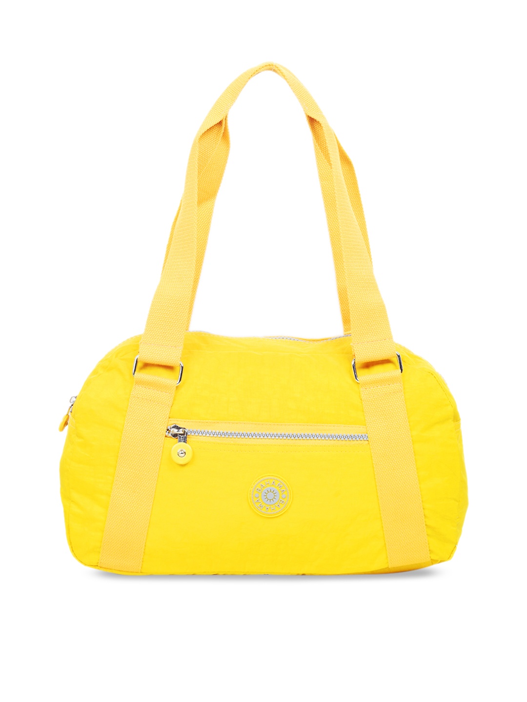 BAHAMA Crinkle Yellow Solid Shoulder Bag