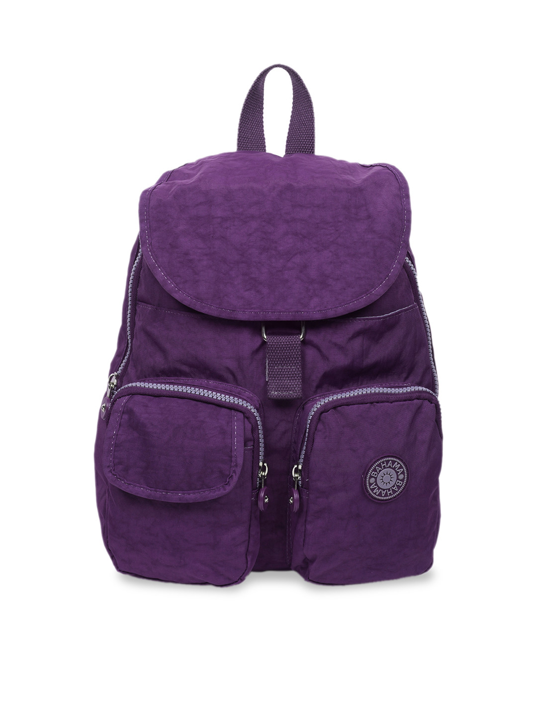 

BAHAMA Crinkle Unisex Purple Solid Backpack