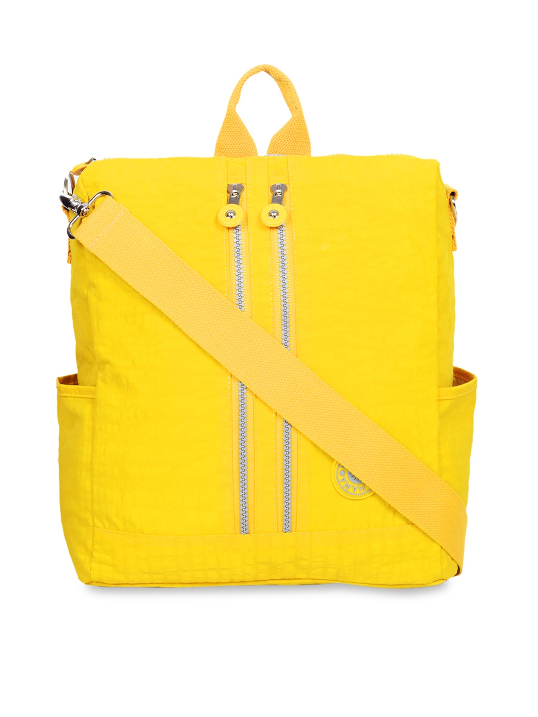 

BAHAMA Crinkle Unisex Yellow Solid Backpack