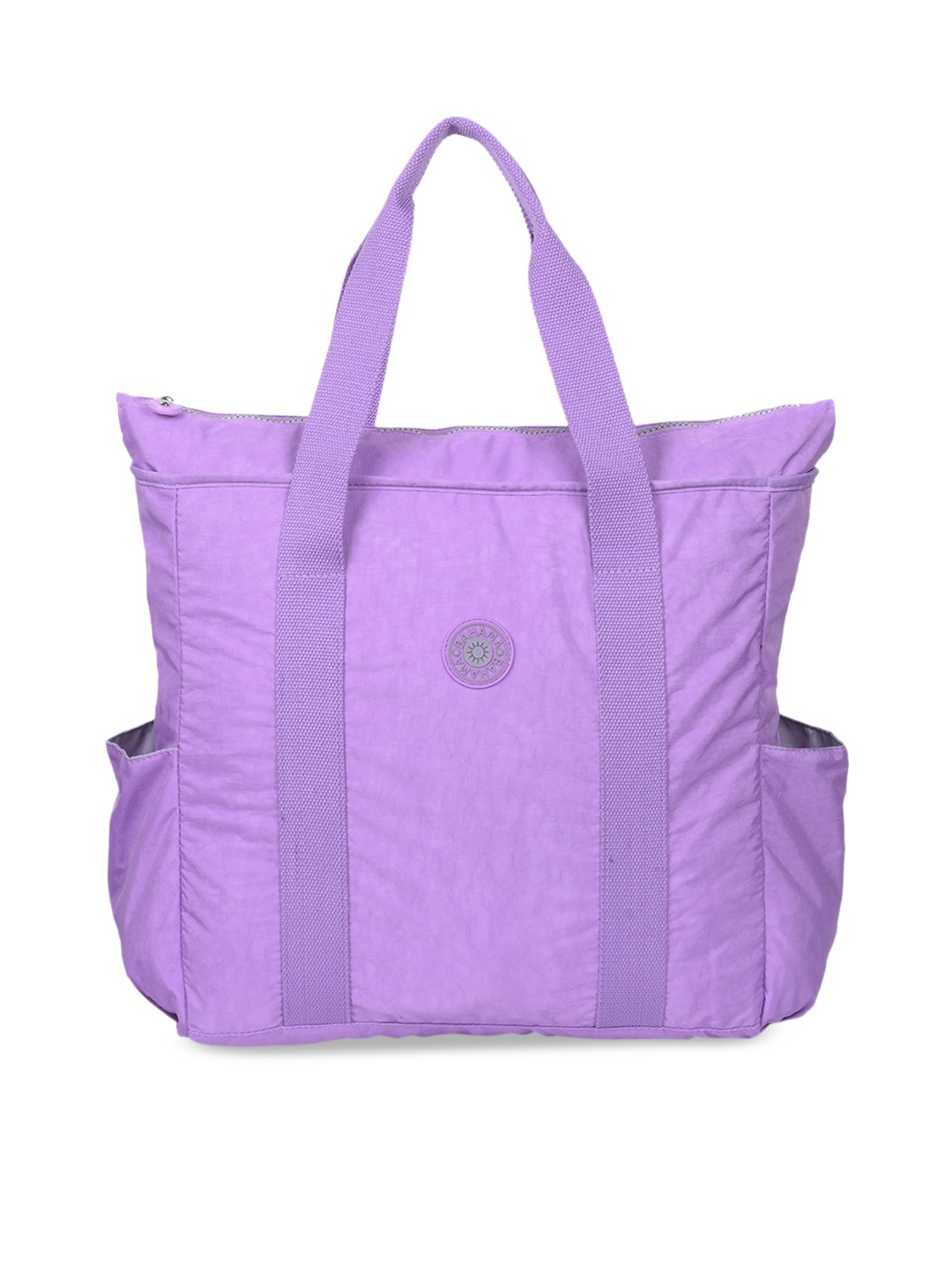 

BAHAMA Crinkle Purple Solid Handheld Bag