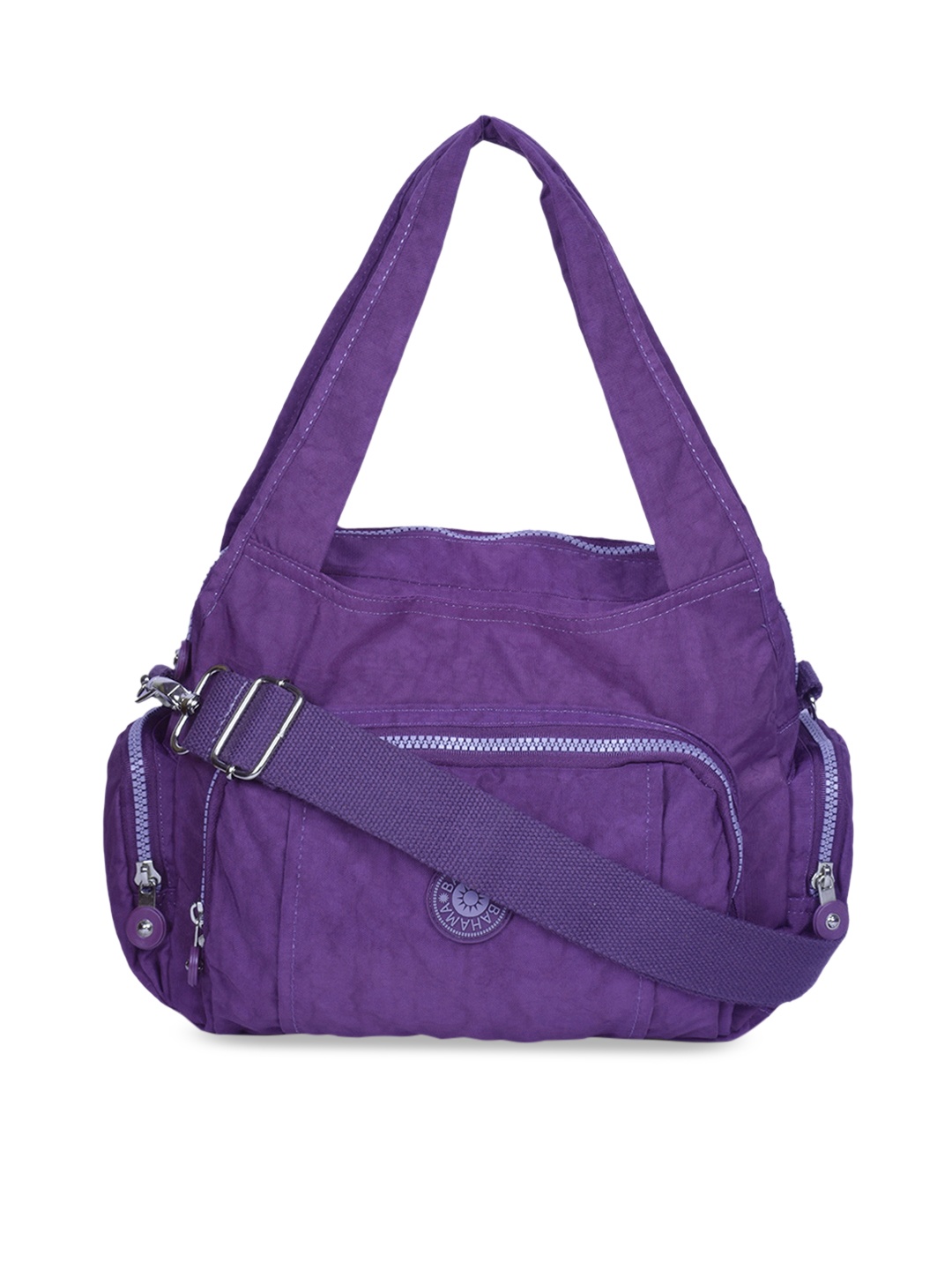 

BAHAMA Crinkle Range Purple Solid Shoulder Bag