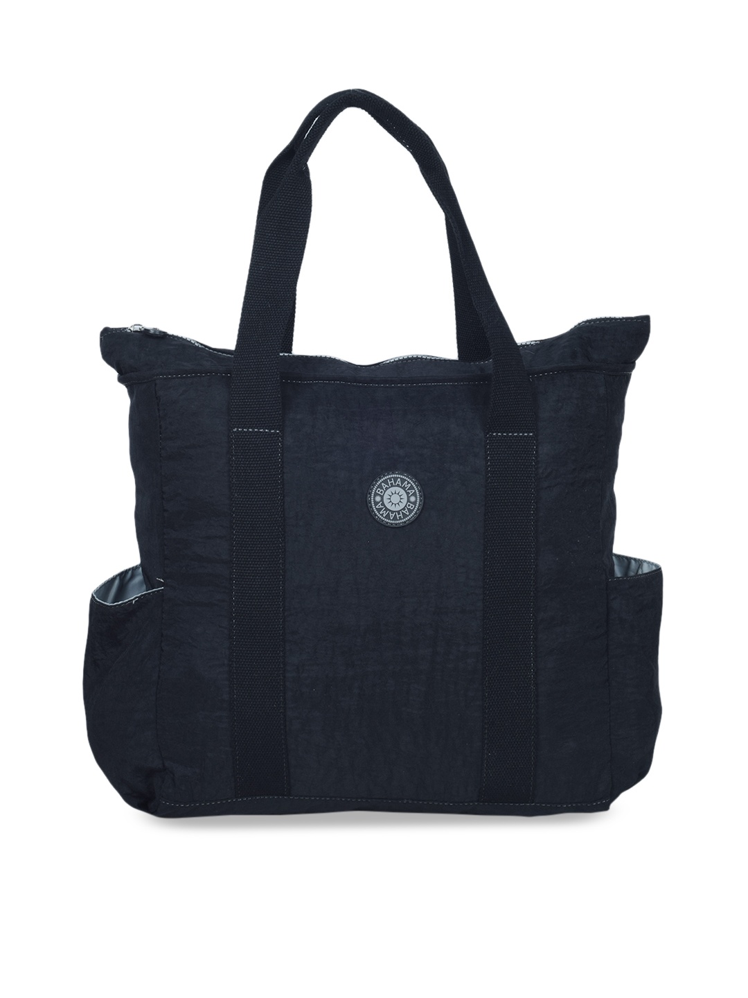 

BAHAMA Crinkle Range Black Solid Handheld Bag