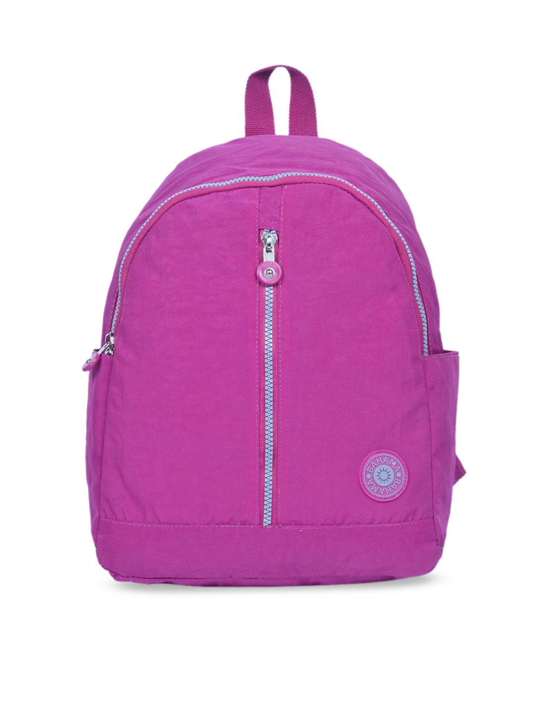 

BAHAMA Crinkle Unisex Fushcia Red Solid Backpack, Fuchsia