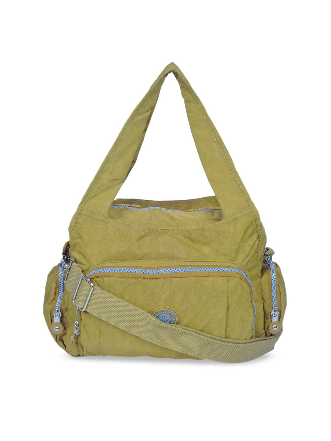 

BAHAMA Crinkle Range Green Solid Shoulder Bag
