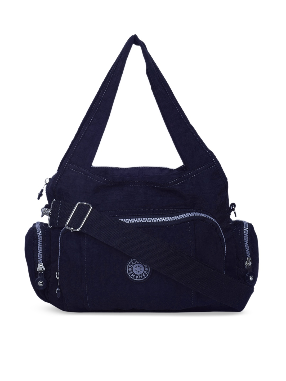 

BAHAMA Crinkle Black Solid Shoulder Bag