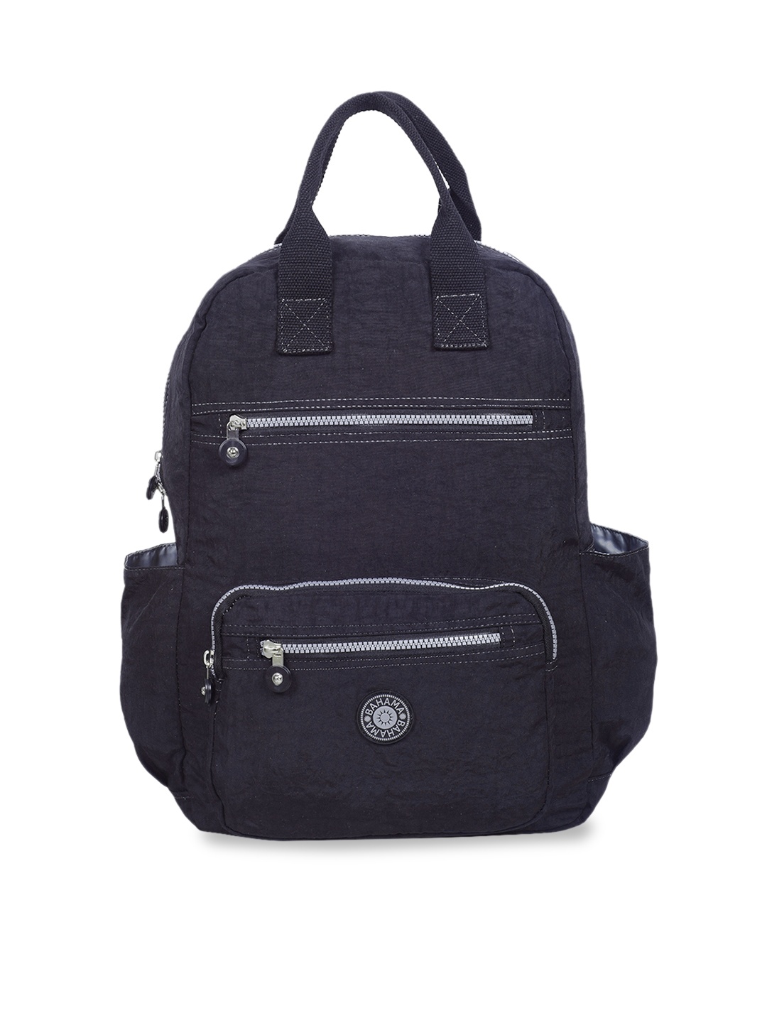 

BAHAMA Crinkle Unisex Black Solid Backpack