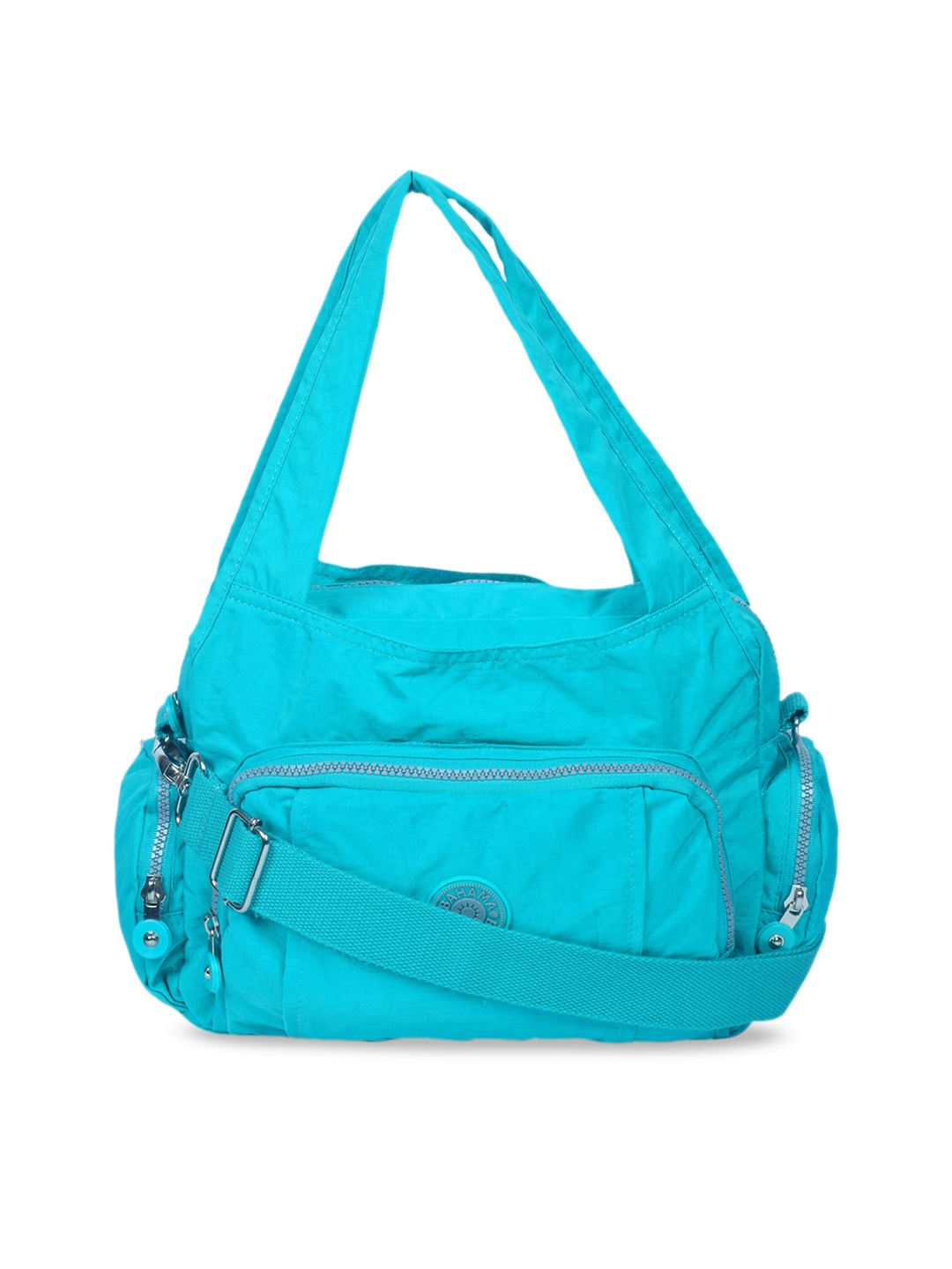 

BAHAMA Crinkle Blue Solid Shoulder Bag