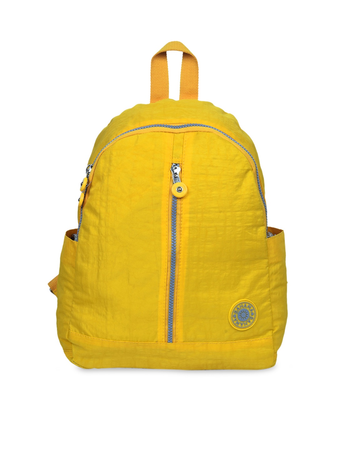 

BAHAMA Crinkle Unisex Yellow Solid Backpack