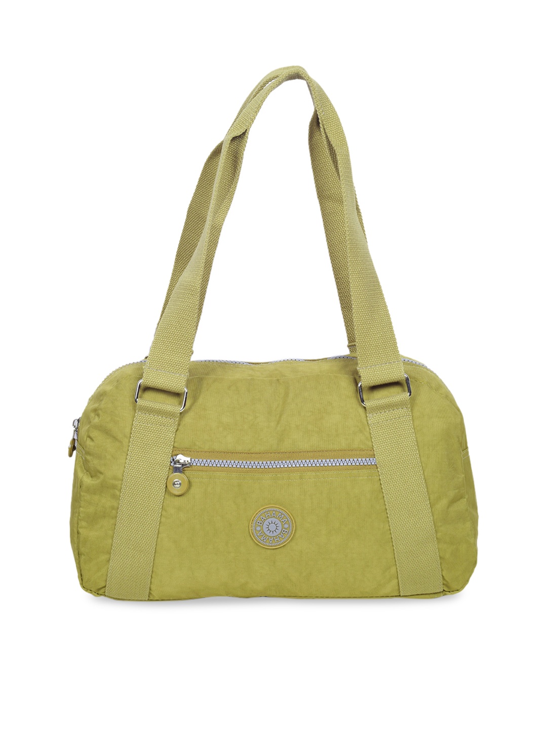 

BAHAMA Crinkle Range Yellow Solid Shoulder Bag