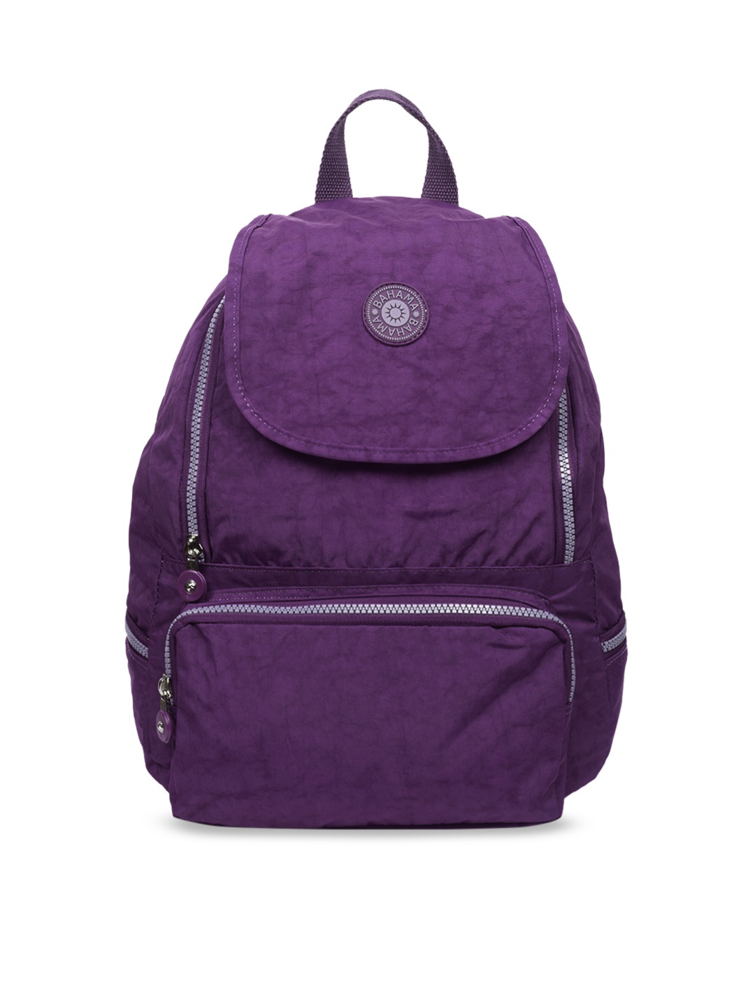 

BAHAMA Crinkle Unisex Purple Solid Backpack