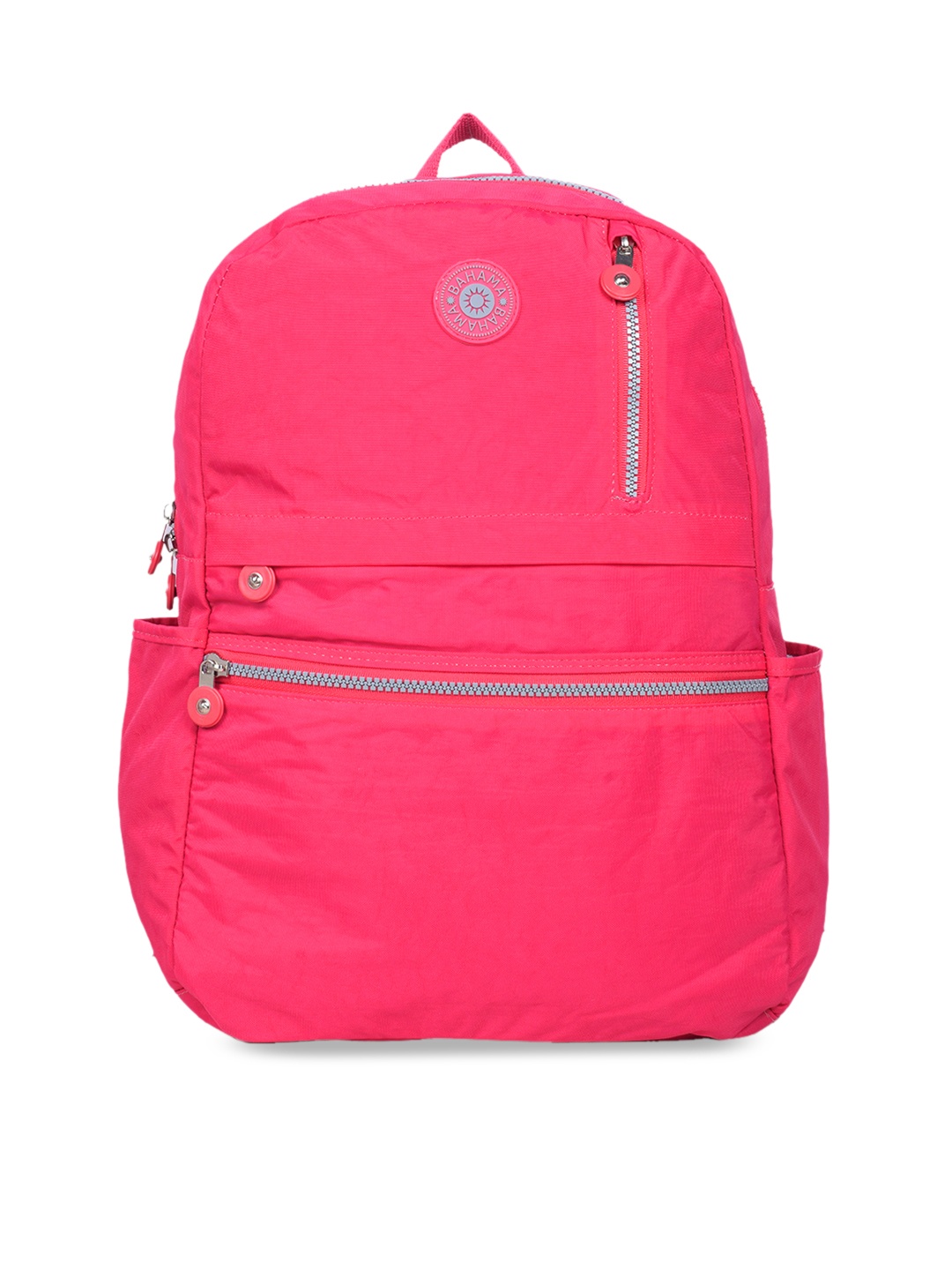 

BAHAMA Crinkle Unisex Fuchsia Red Solid Backpack