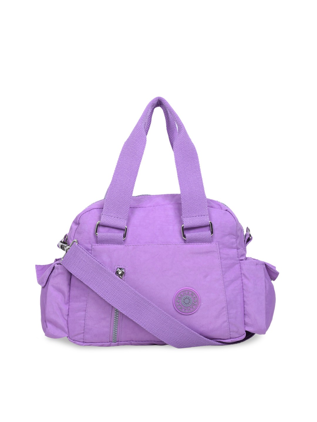 

BAHAMA Crinkle Range Women Purple Solid Handheld Bag