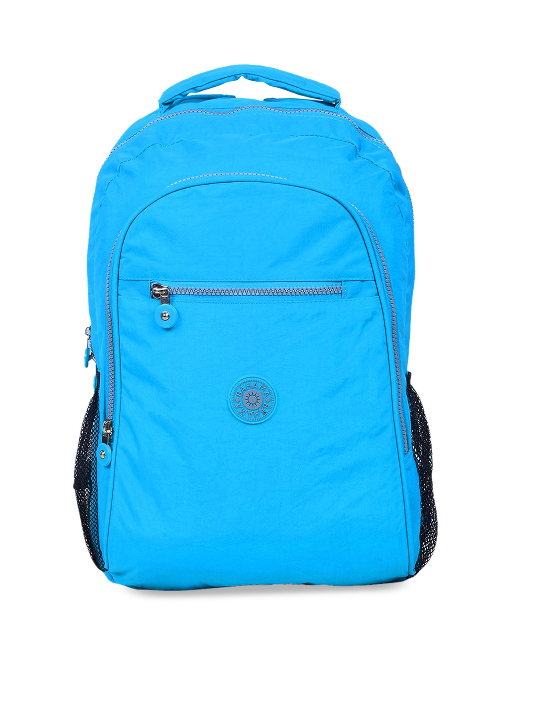 BAHAMA Crinkle Unisex Blue Solid Backpack