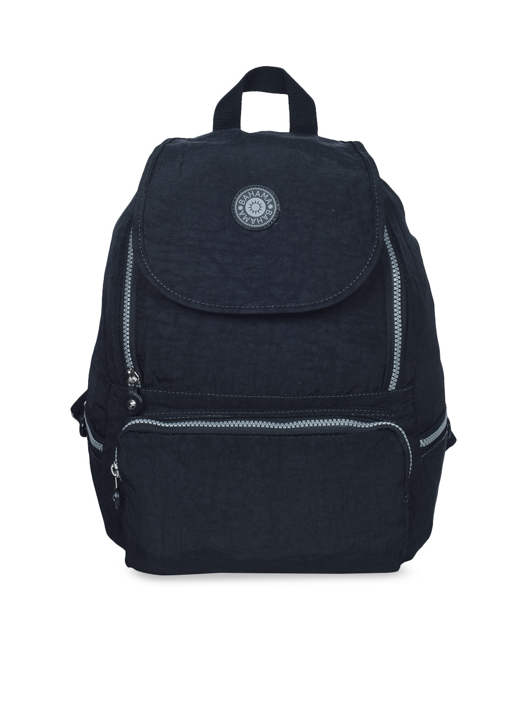 

BAHAMA Crinkle Unisex Black Solid Backpack