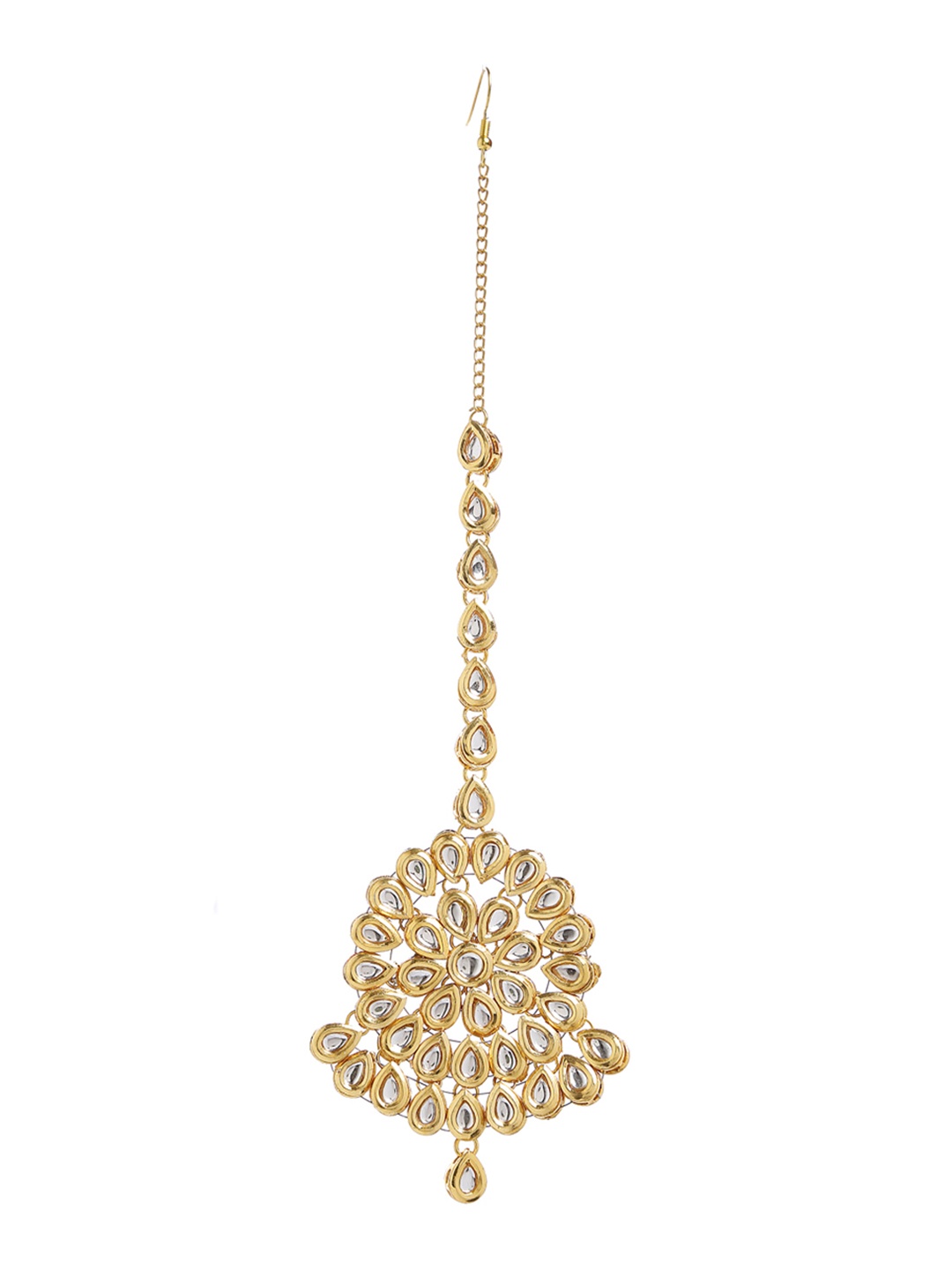 

Bamboo Tree Jewels Gold-Toned Maang Tika