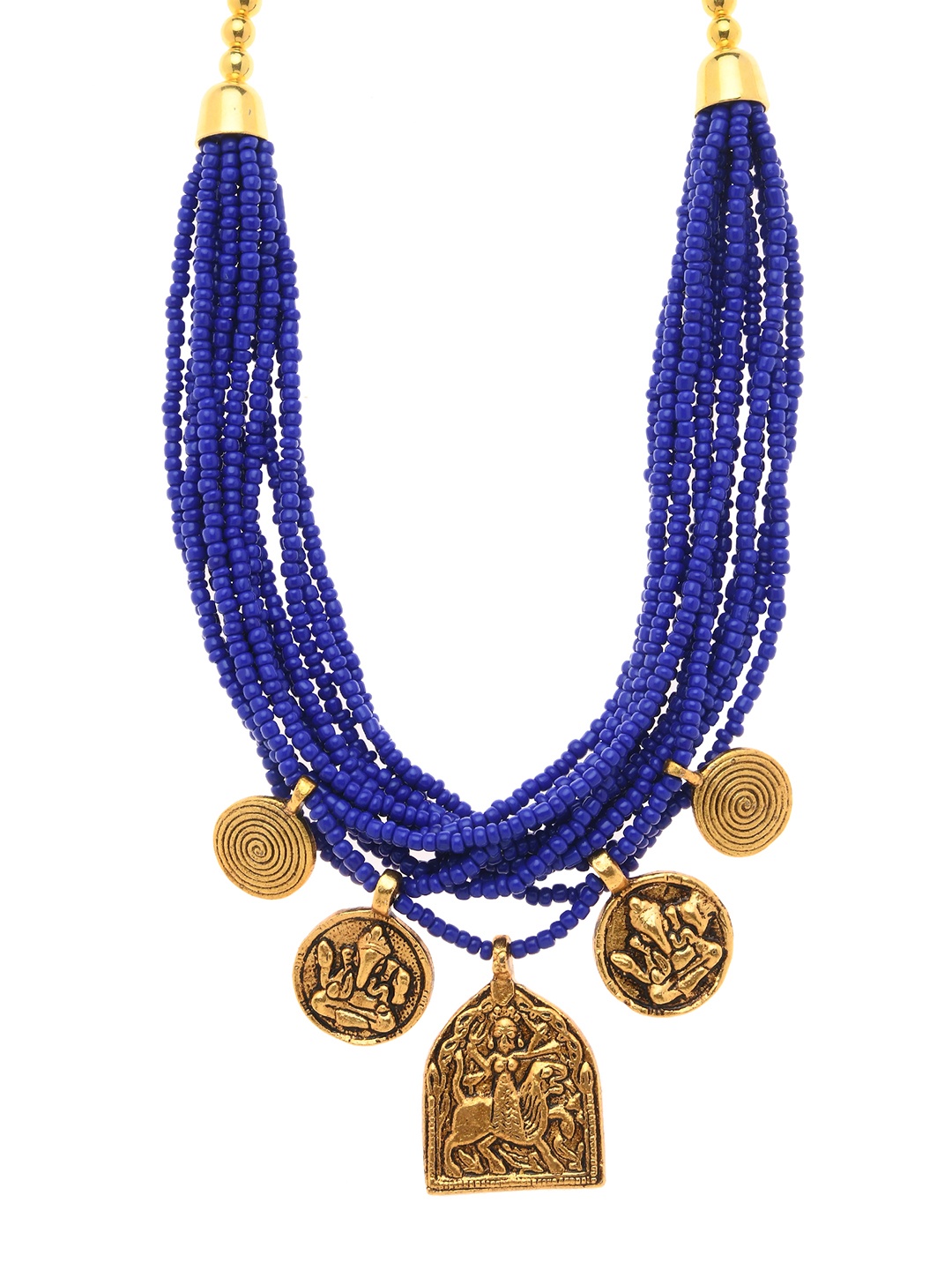 

Bamboo Tree Jewels Blue Handcrafted Necklace