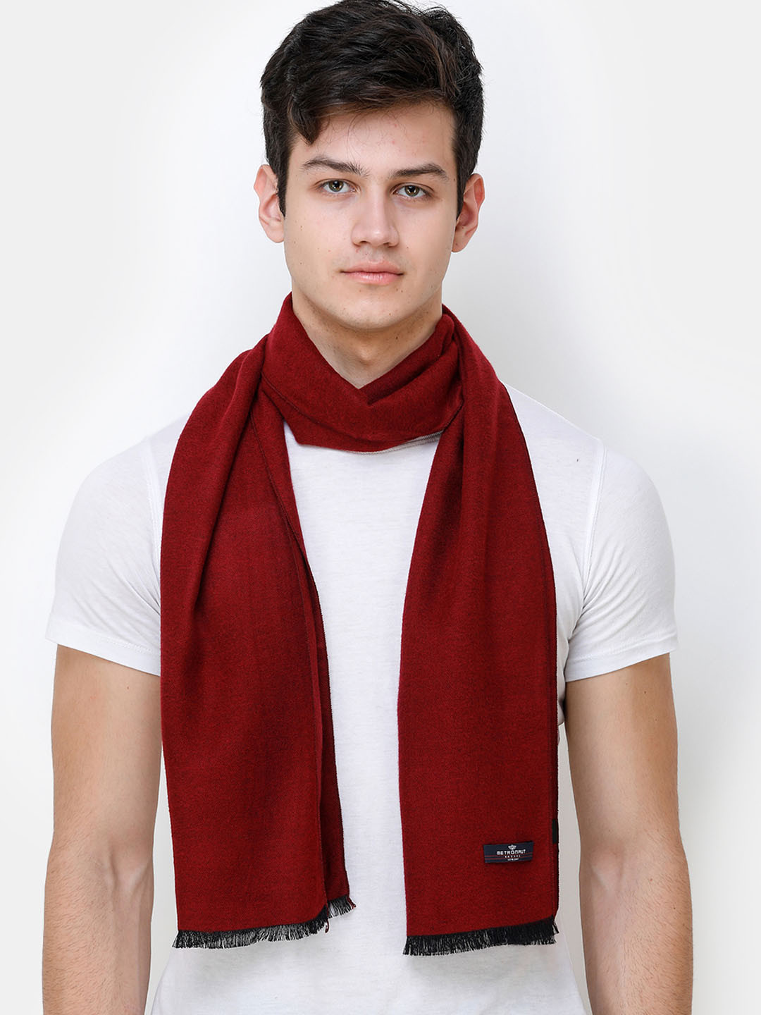 

Alvaro Castagnino Men Red Solid Muffler