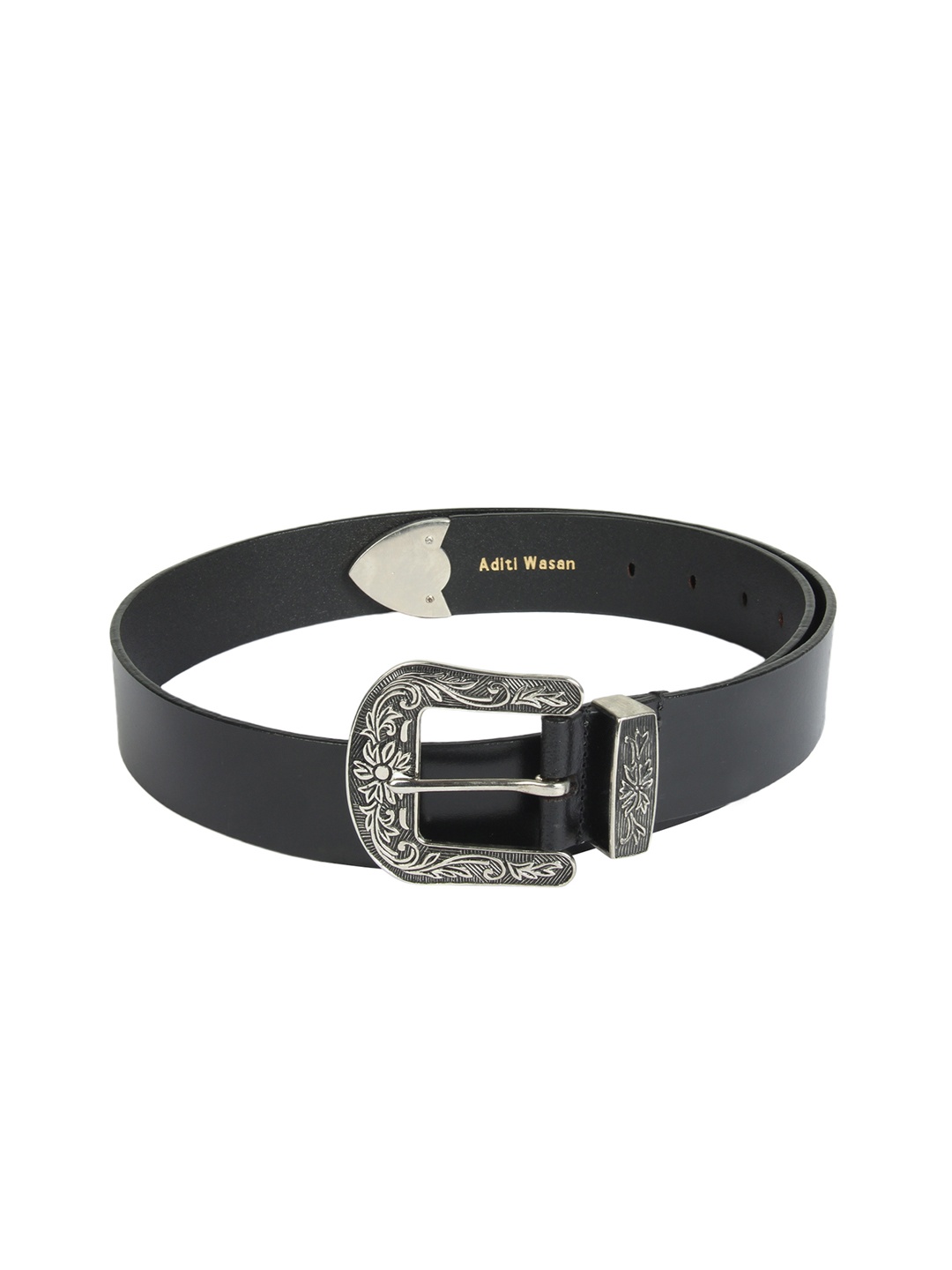 

Aditi Wasan Men Black Solid Belt