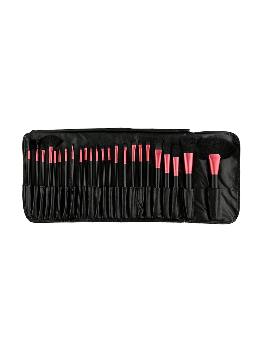 

Foolzy Set of 24 Makeup Brushes With Storage Pouch, Black