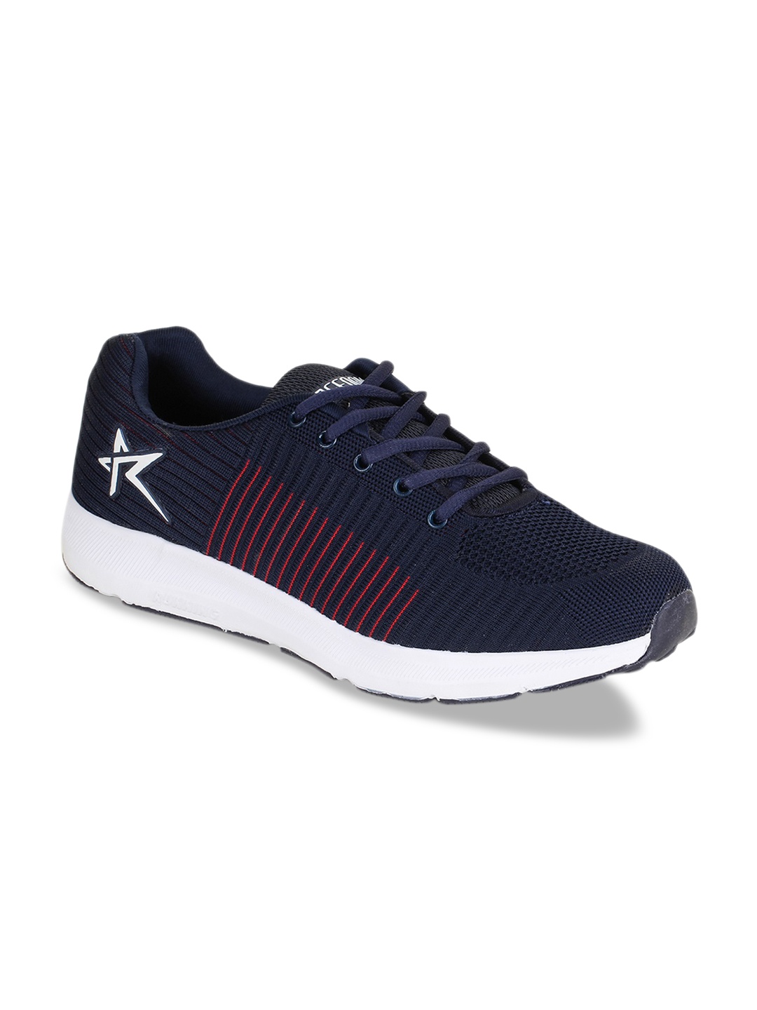 

REFOAM Men Navy Blue Mesh Running Shoes