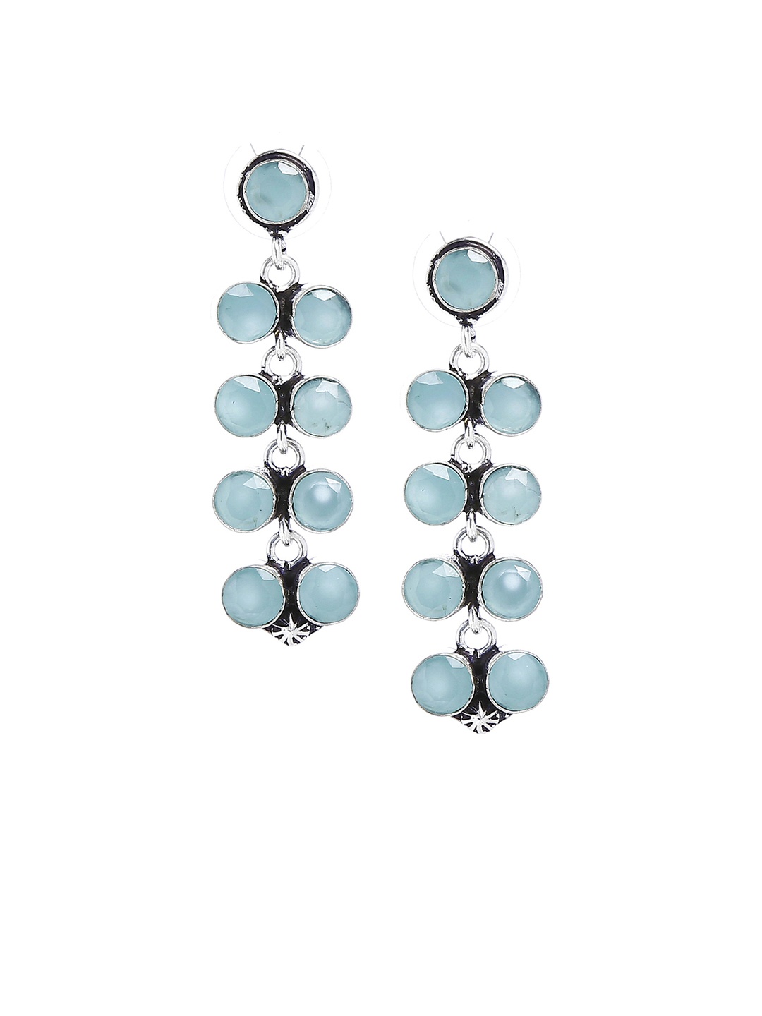 

Bamboo Tree Jewels Blue Handcrafted Contemporary Drop Earrings