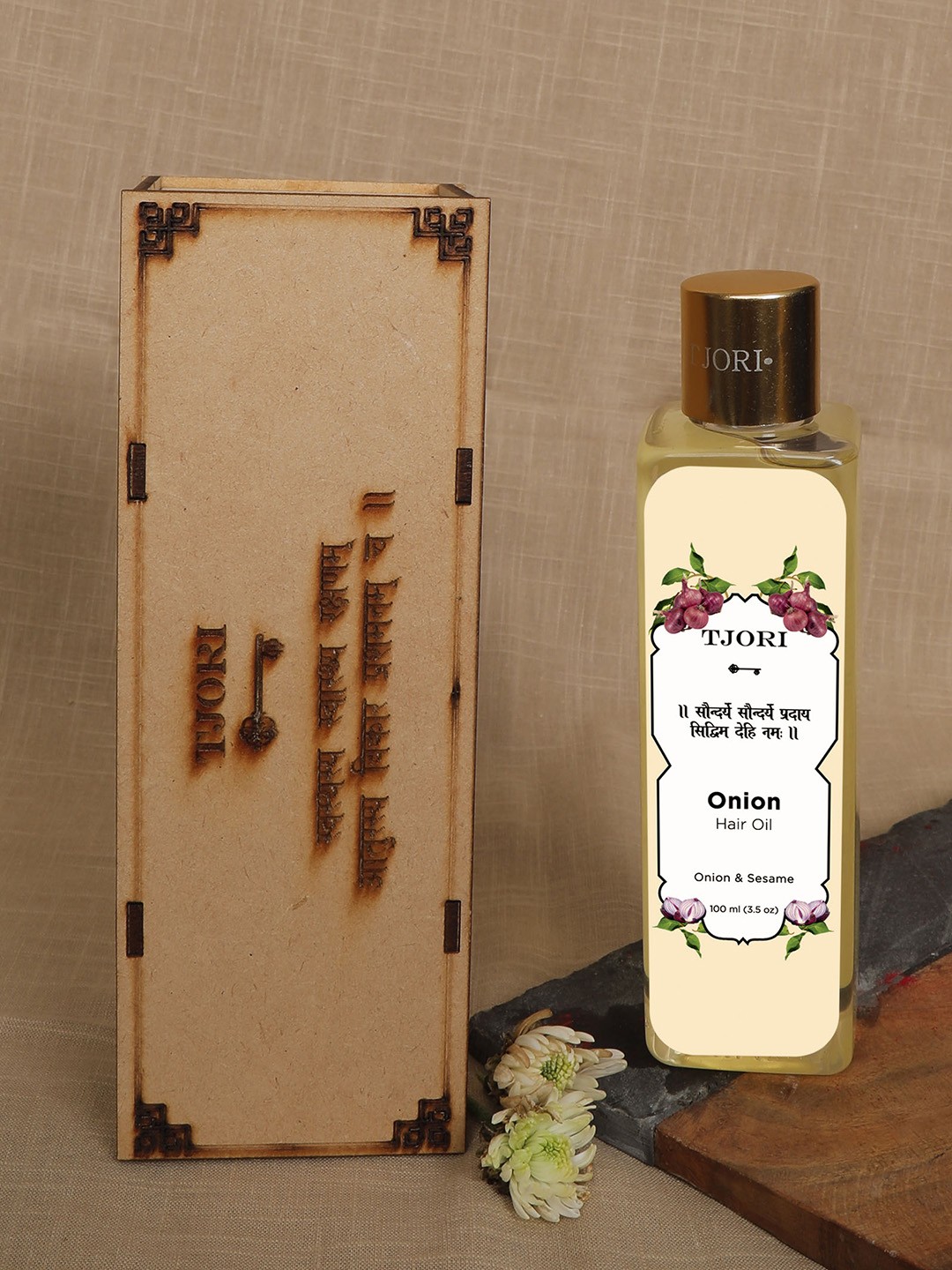 

TJORI Miracle Control Organic Onion and Sesame Seeds Hair Oil 100 ml, Nude