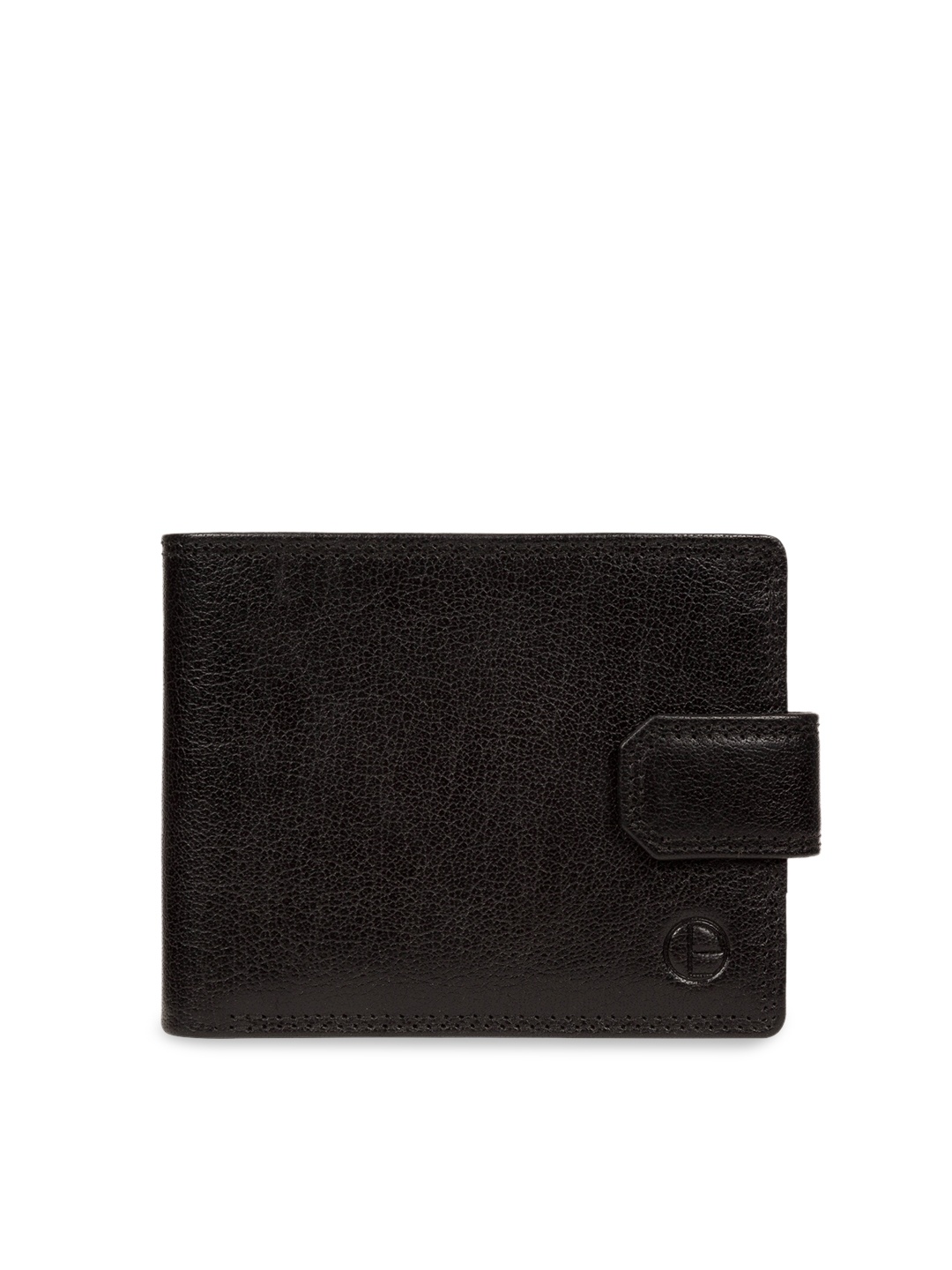 

PURE LUXURIES LONDON Men Black Solid Genuine Leather Brodie Wallet