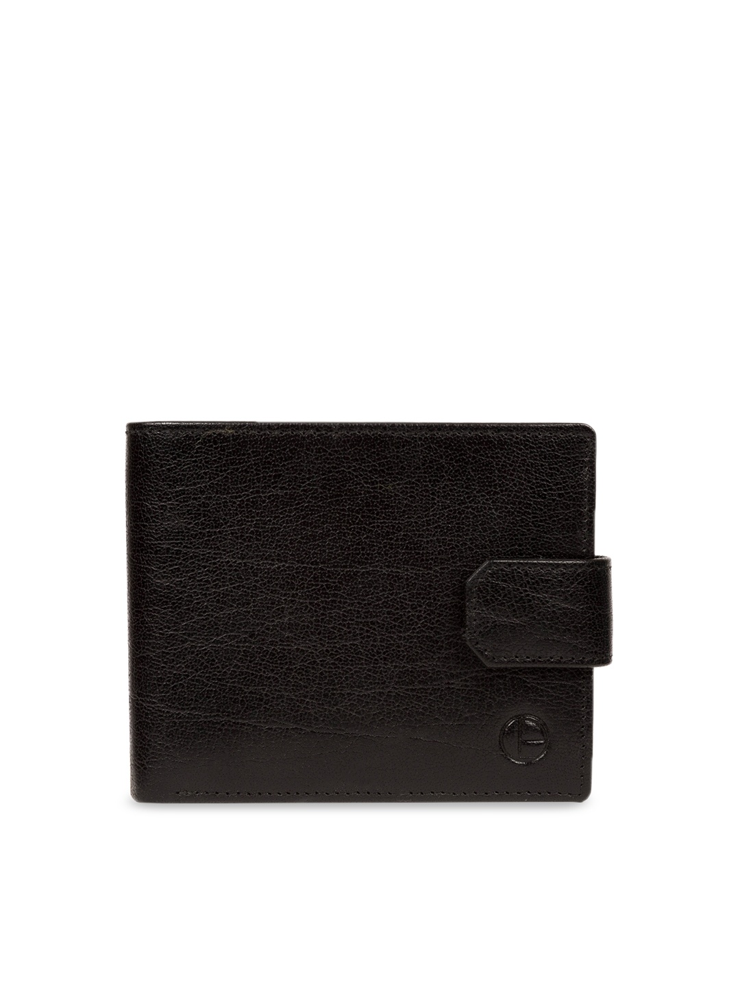 

PURE LUXURIES LONDON Men Black Solid Genuine Leather Johnson Wallet