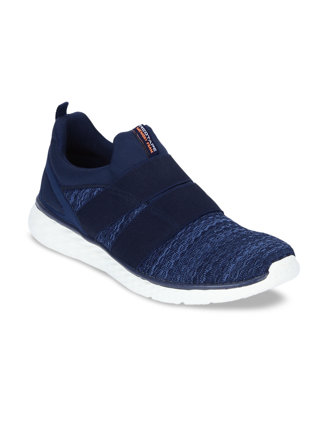 

Red Tape Men Navy Blue Textile Memory Foam Walking Shoes