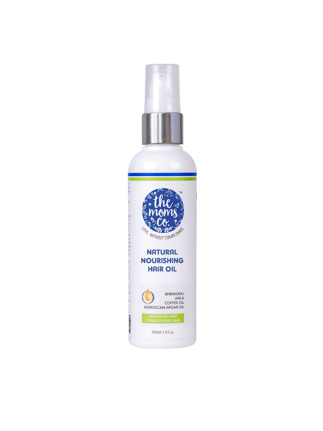 The Moms Co. Sustainable Unisex Natural Nourishing Hair Oil 100 ml, White