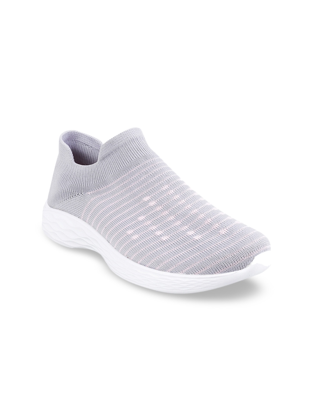 

Mochi Women Grey Slip-On Sneakers