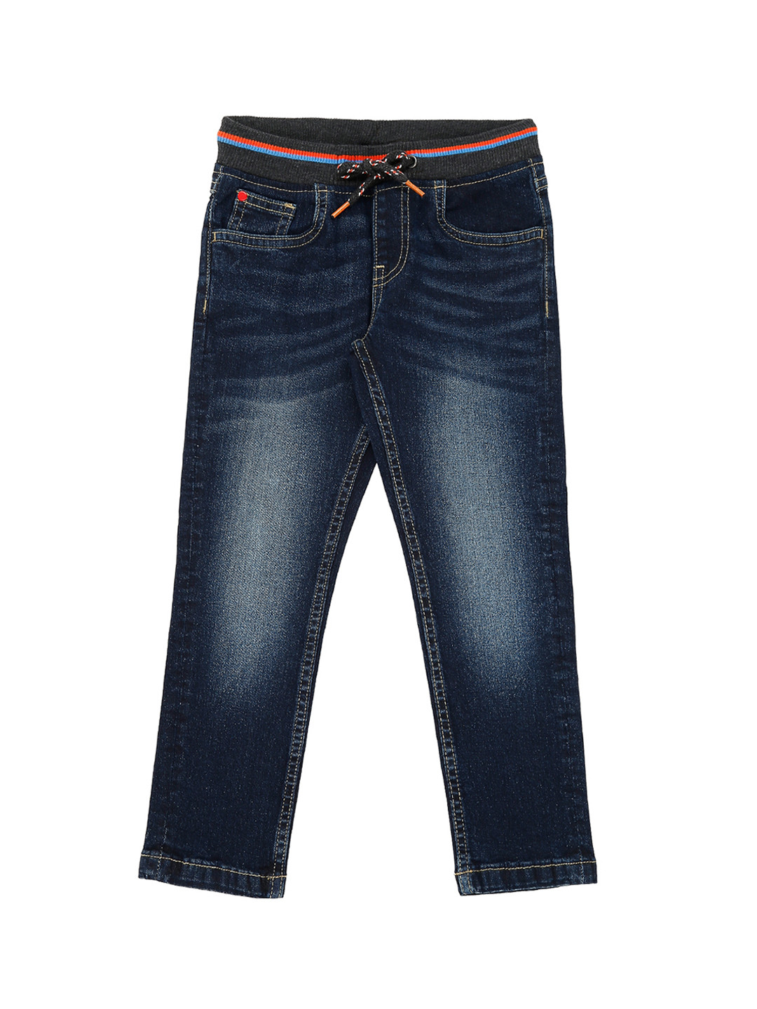 

Pantaloons Junior Boys Navy Blue Tapered Fit High-Rise Clean Look Jeans