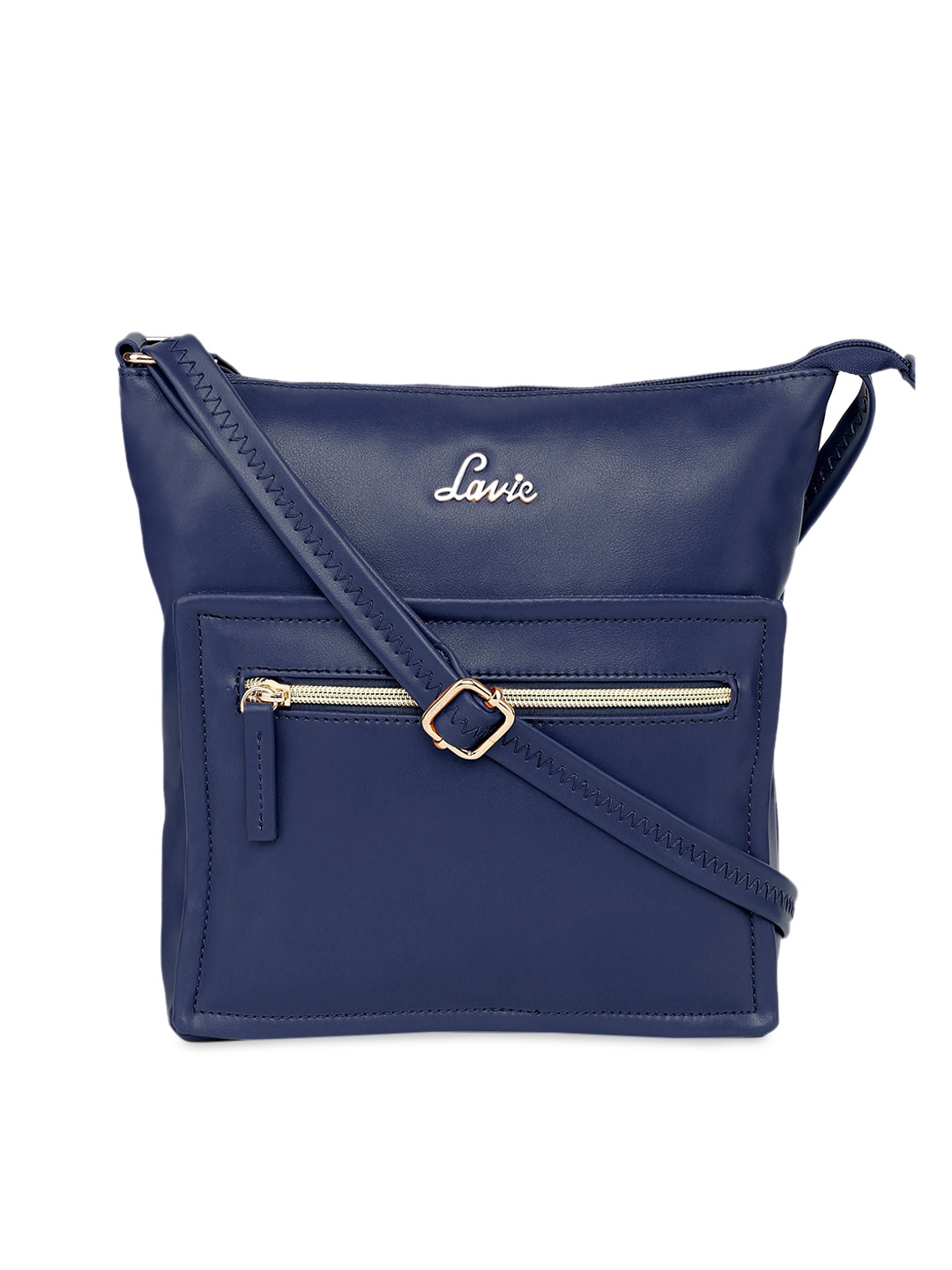 

Lavie Navy Blue Solid Sling Bag
